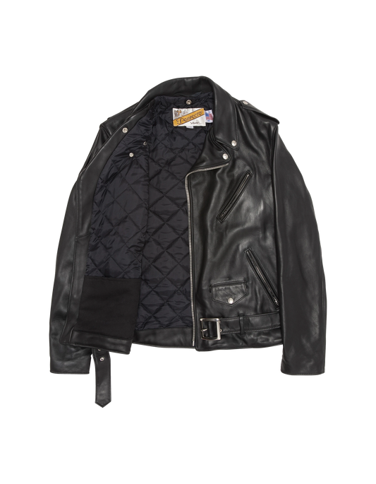 Perfecto® jacket lined in legendary USA wool, bull leather - 613S