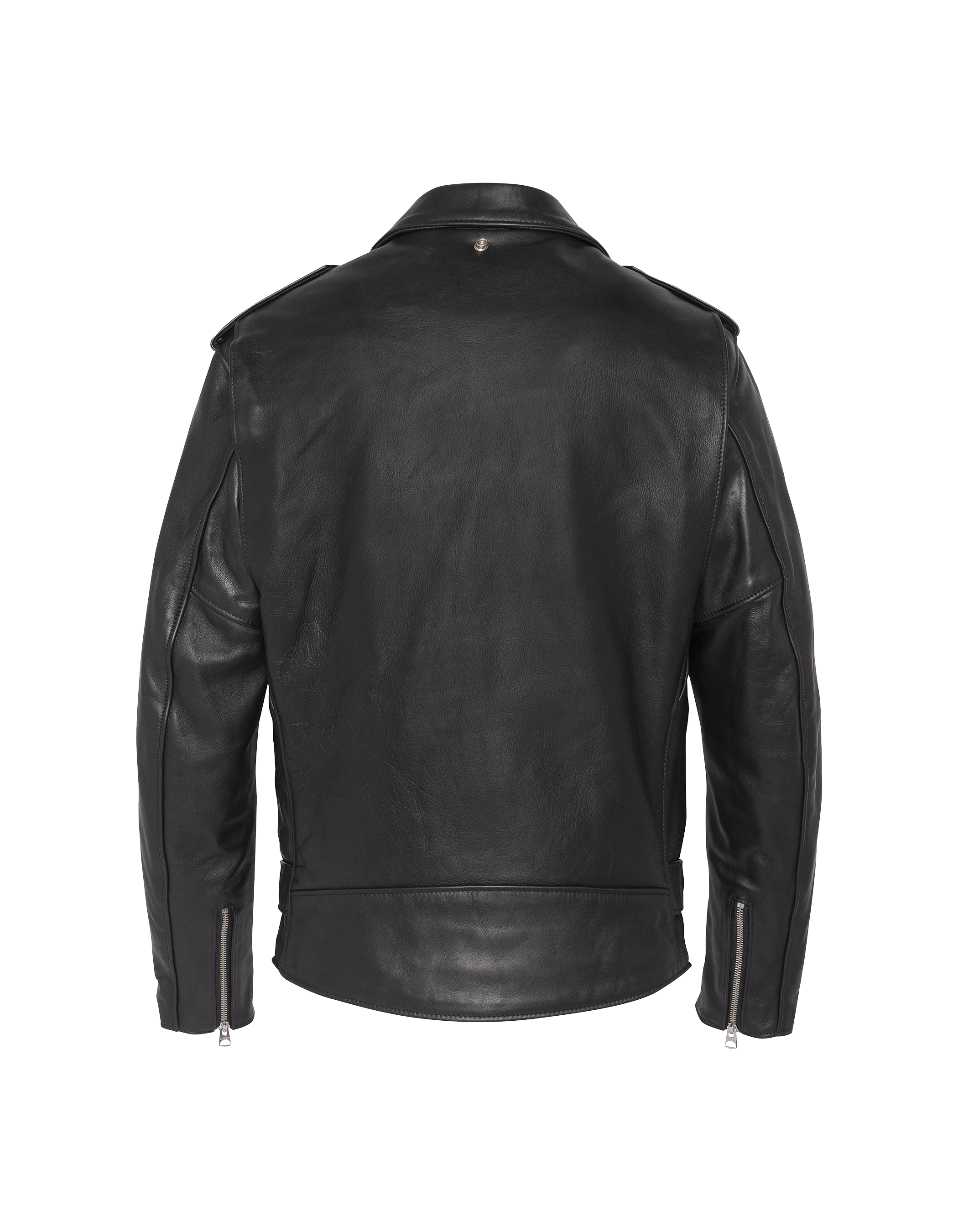 Mythical USA long black Perfecto® jacket, cowhide leather-2