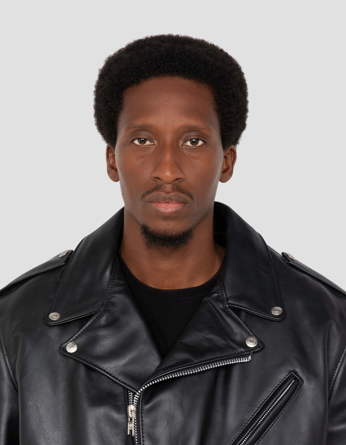 Blouson Perfecto® noir long mythique USA, cuir de vachette