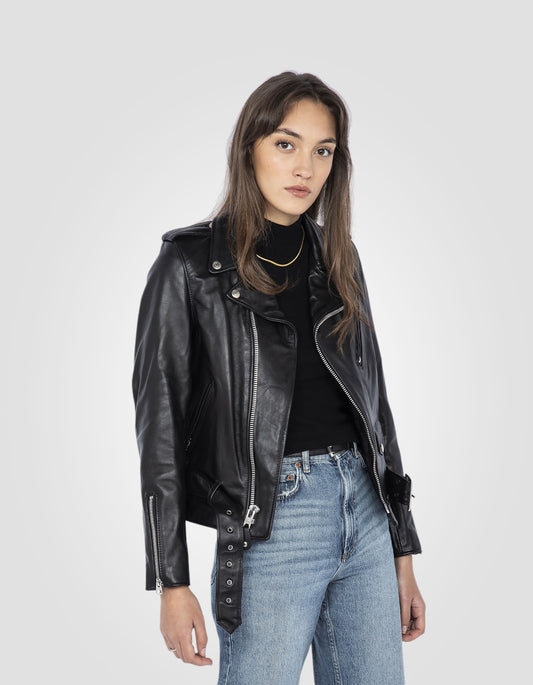 Mythical USA Black Perfecto® Jacke, Cowhide Leder