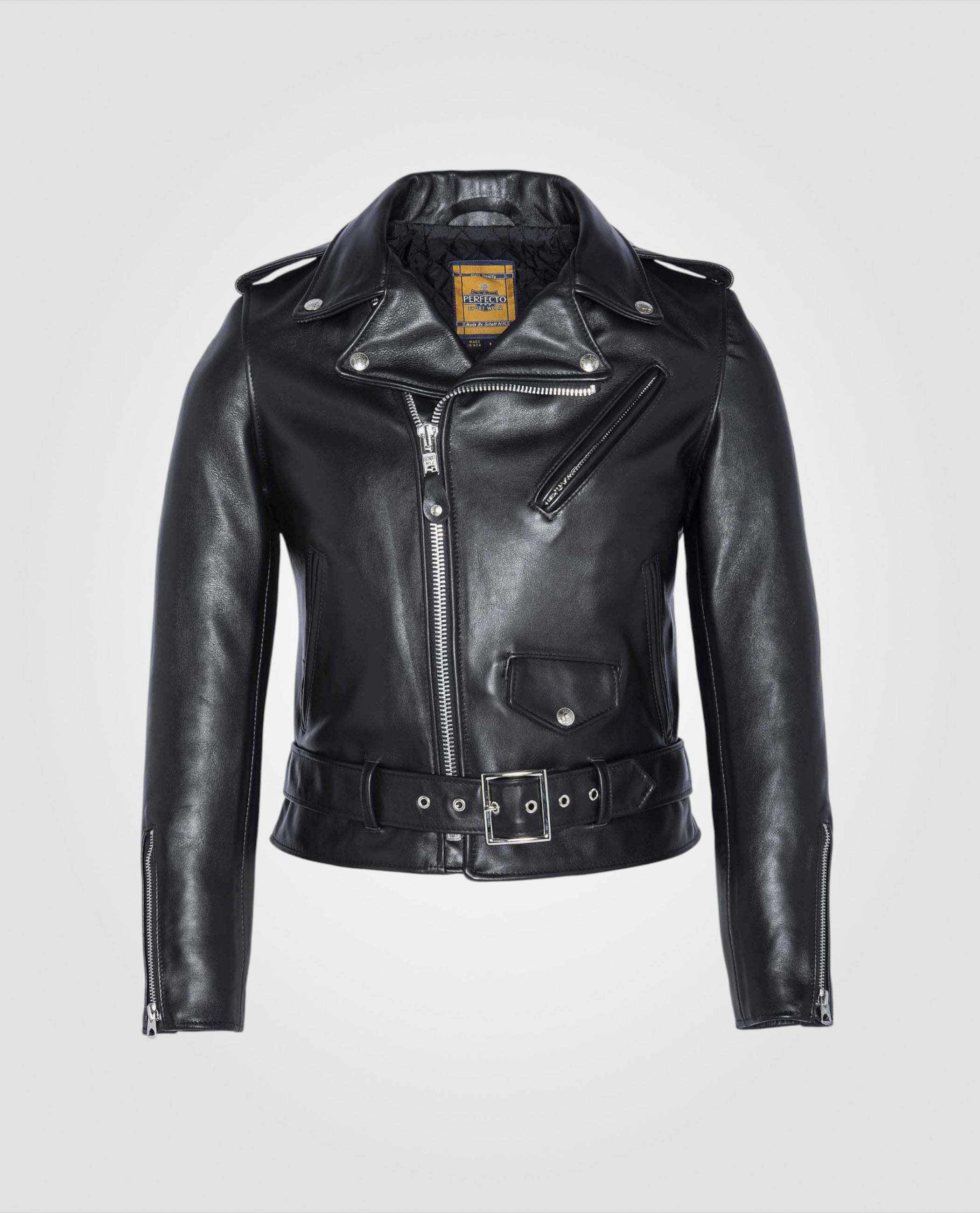 Mythical black perfecto® jacket, cowhide leather 137W Schott NYC®