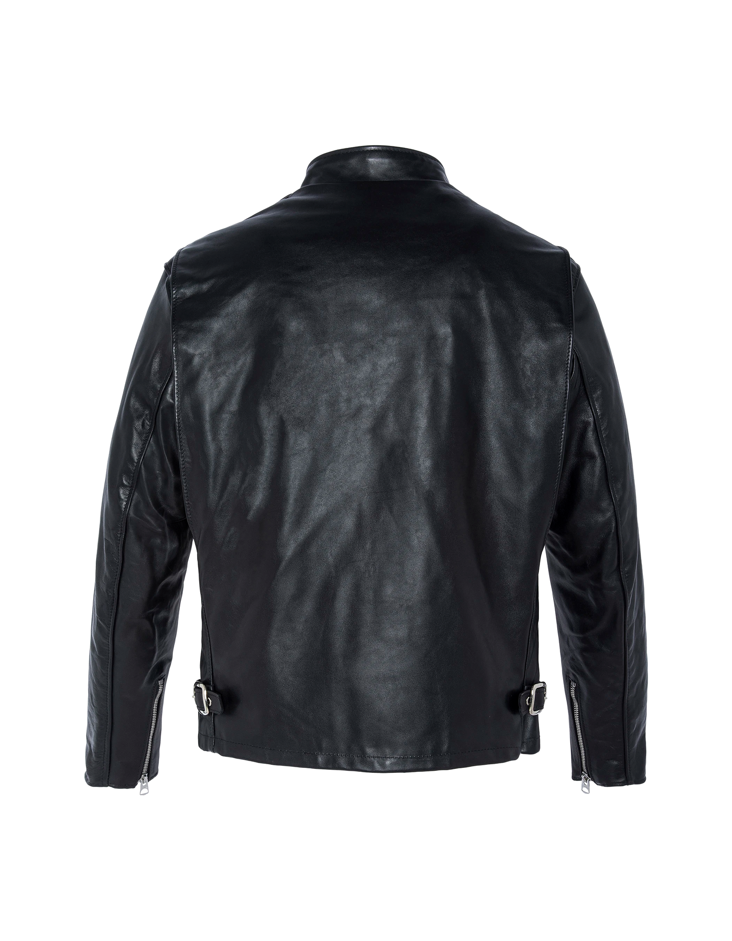 Blouson motard noir mythique USA, cuir de vachette