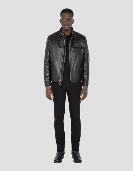 Mythical brown biker jacket USA, cowhide leather - 141 | Schott NYC®