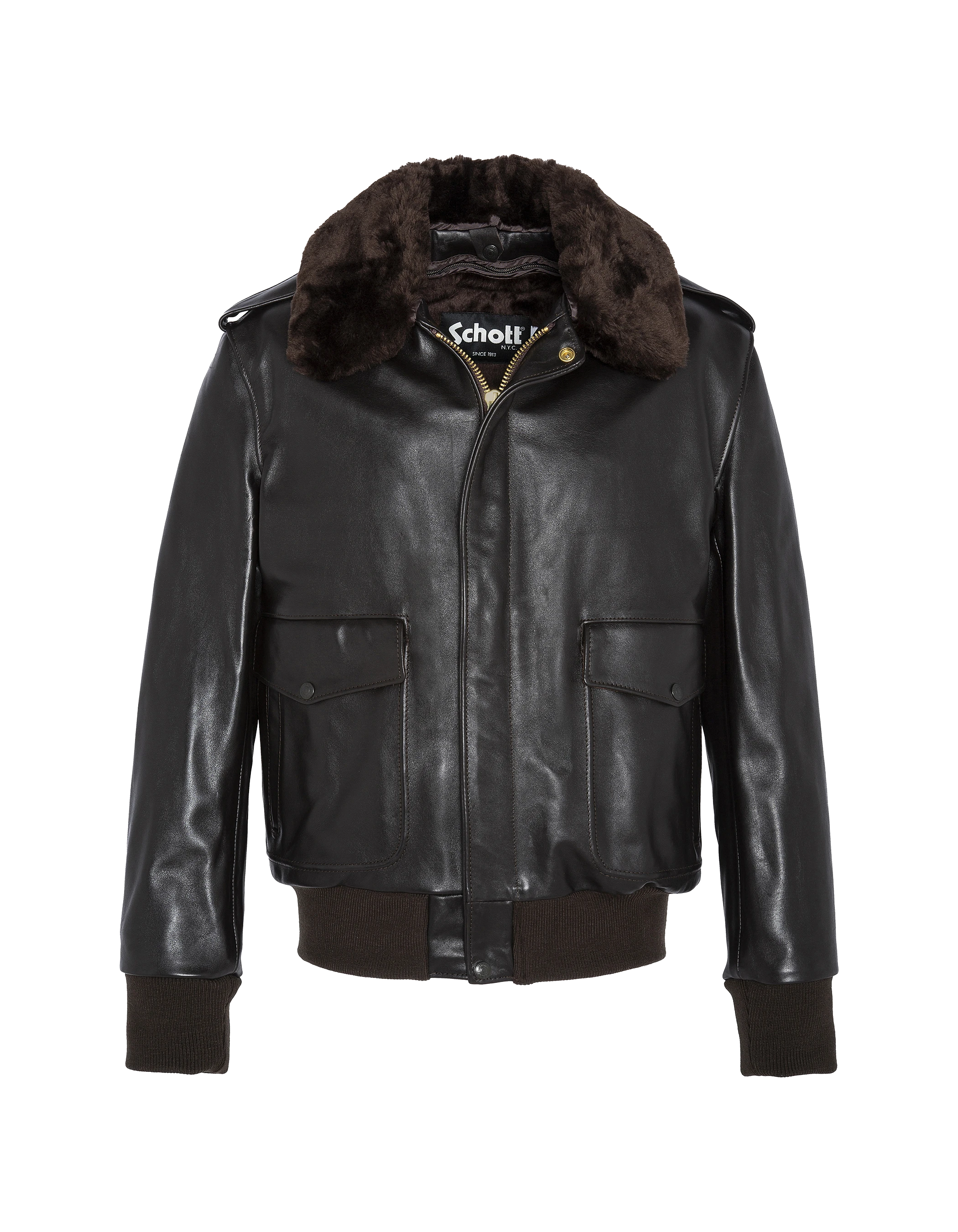 Brown pilot type a -2 mythical USA, cowhide leather - 184sm