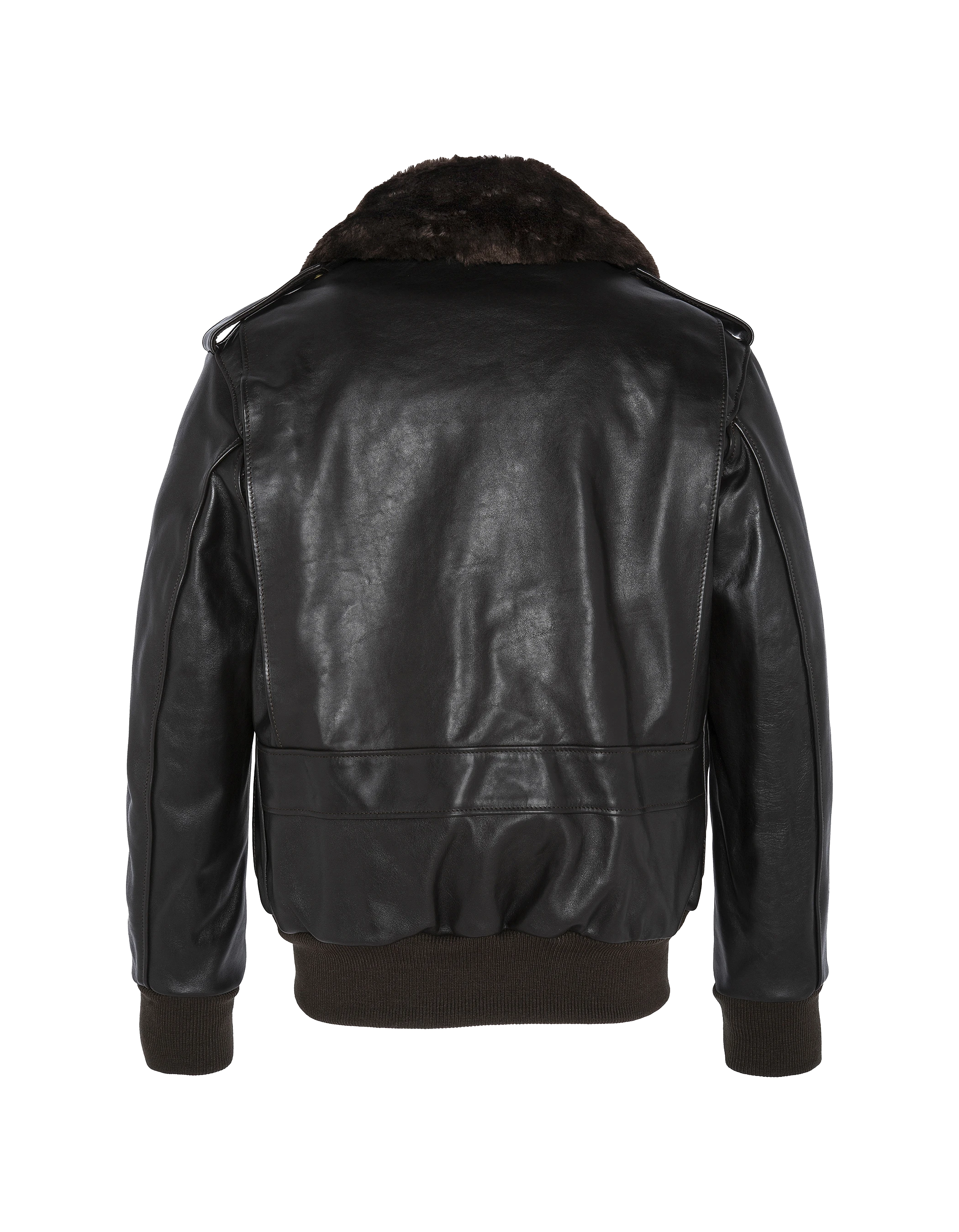 Blouson pilote marron type A-2 mythique USA, cuir de vachette-8