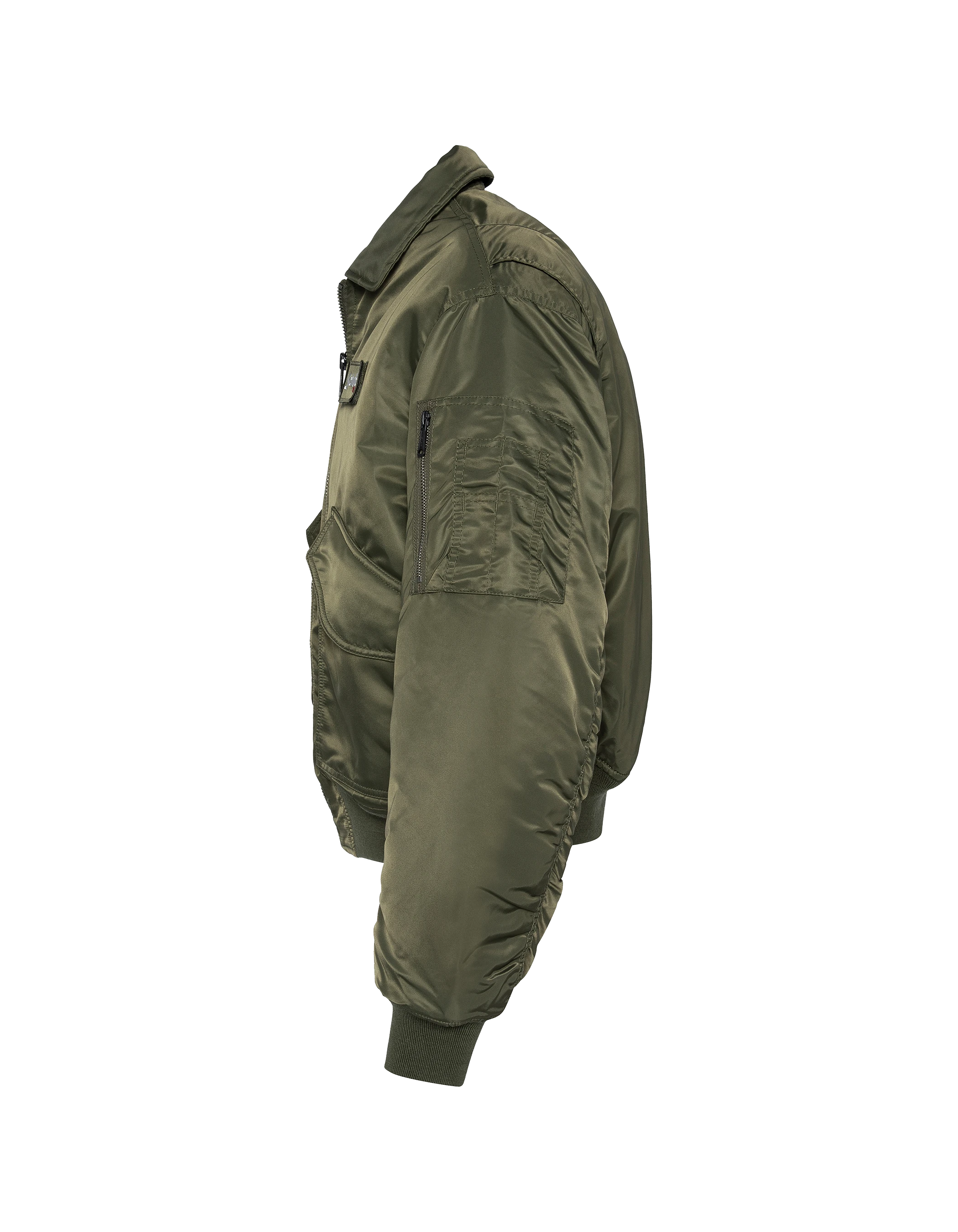 Bomber CWU 90's Army Khaki in recycled nylon, Oversize cut-7