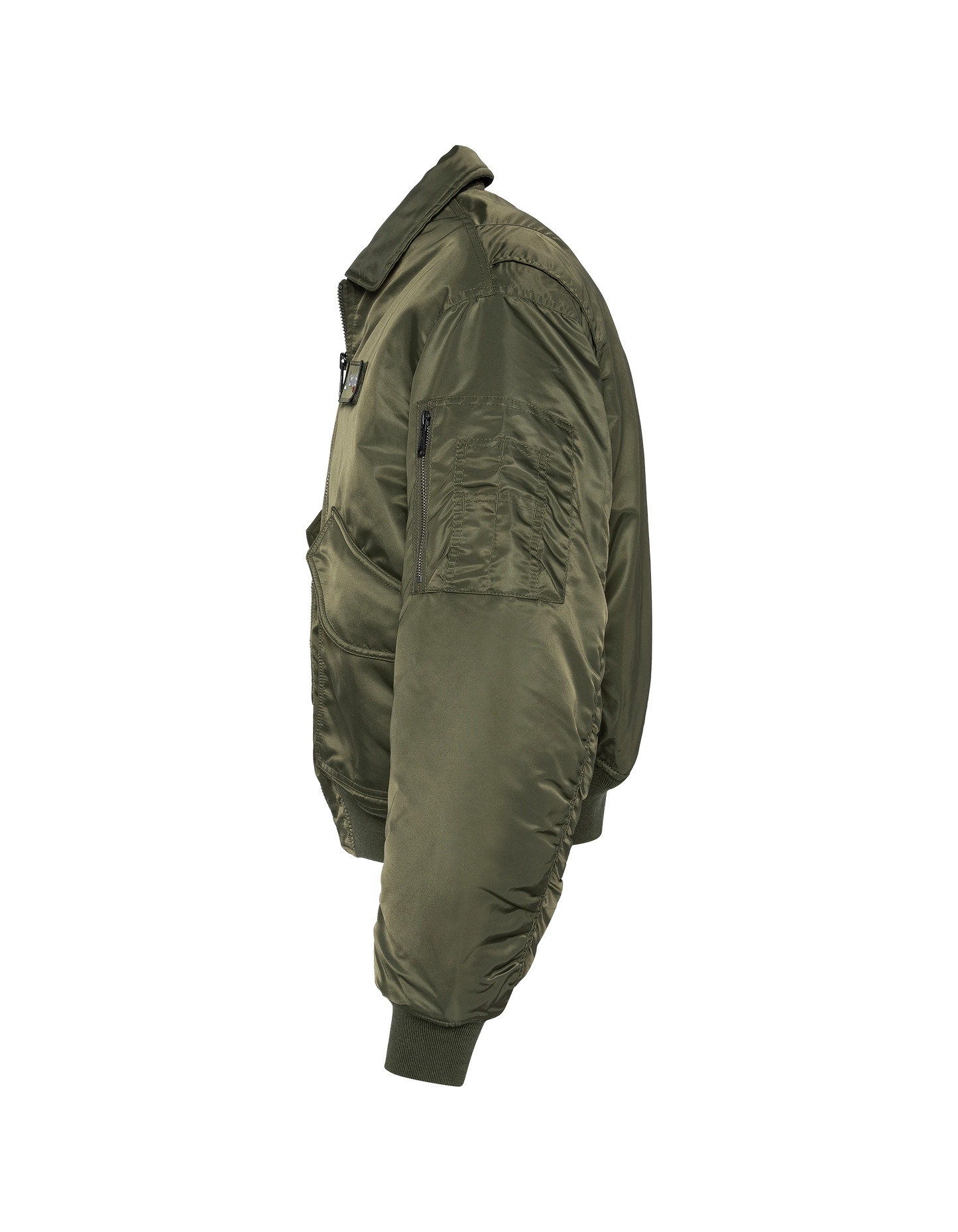 Bomber CWU 90's Army Khaki in recycled nylon, Oversize cut, large size
