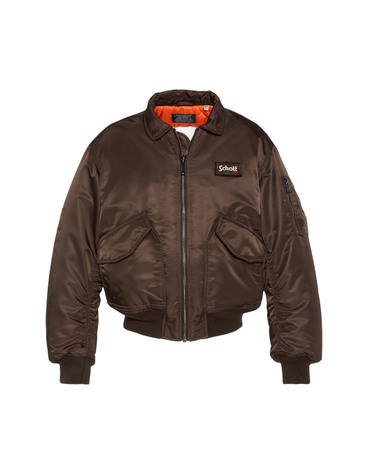 Bomber ma -1 90's dark bordeaux in recycled nylon, oversized cut Bomber ma -1 90's dark bordeaux in recycled nylon, oversized cut