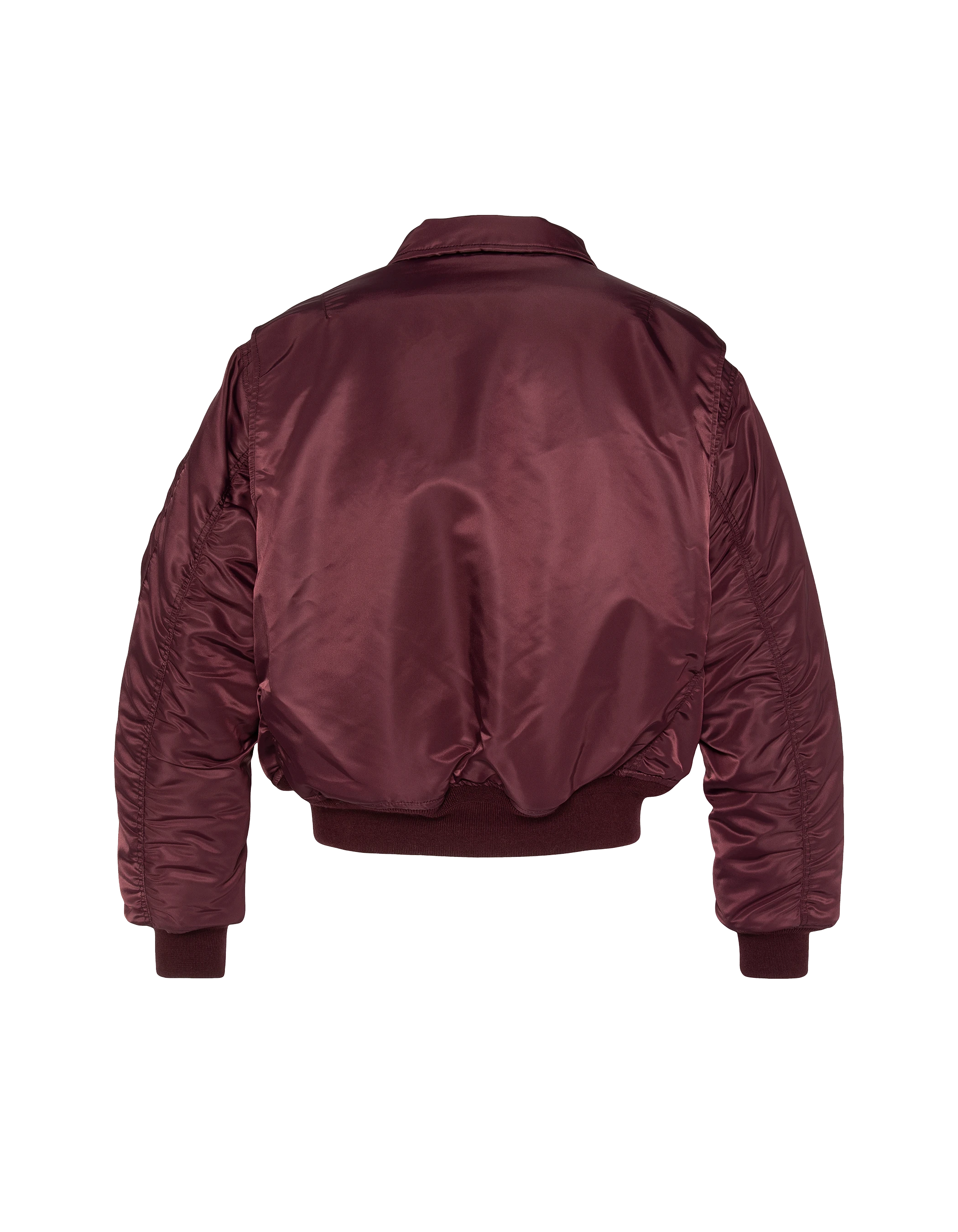 Bomber CWU 90's dark bordeaux in recycled nylon, oversize, large