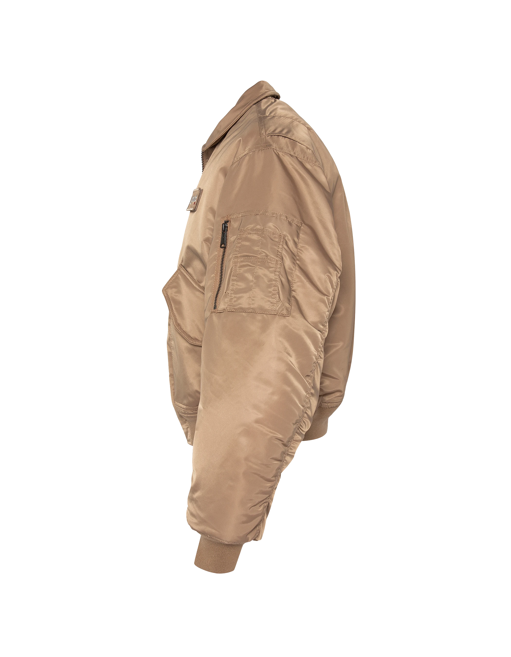 Bomber CWU 90's désert en nylon recyclé, coupe oversize, grande taille-3