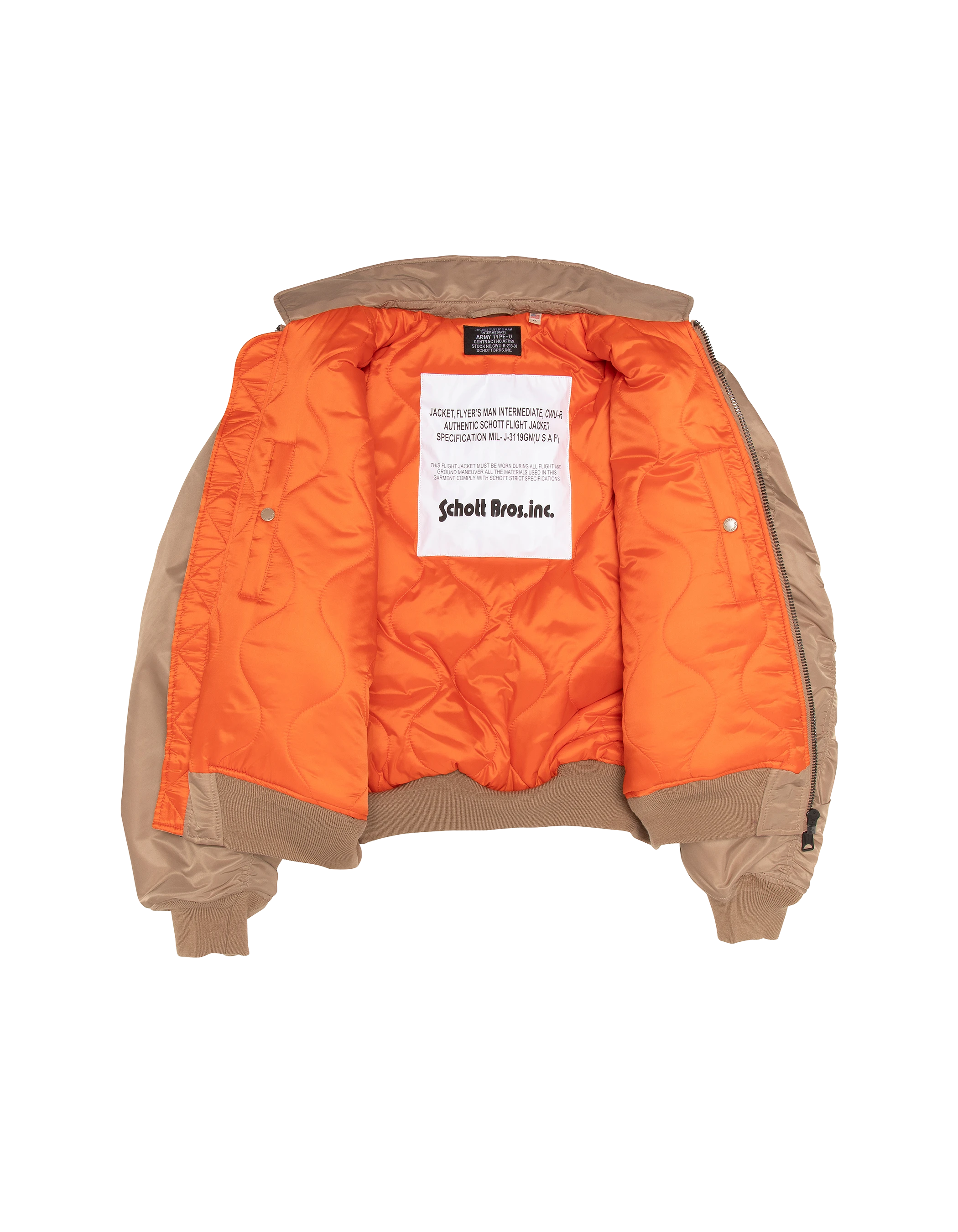 Bomber CWU 90's recycled nylon desert, Uversize cut-4