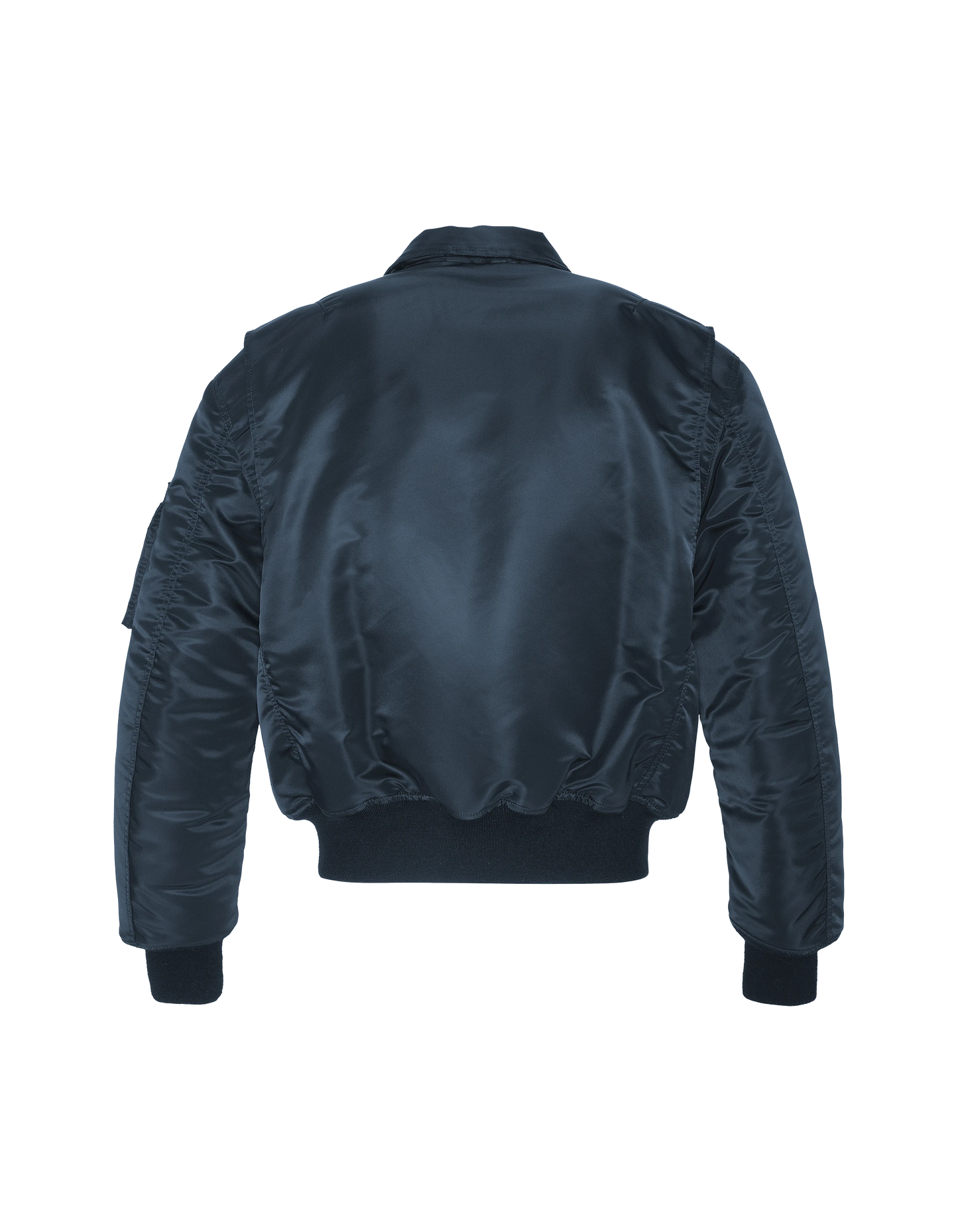 Bomber CWU 90's bleu marine en nylon recyclé, coupe oversize, grande taille