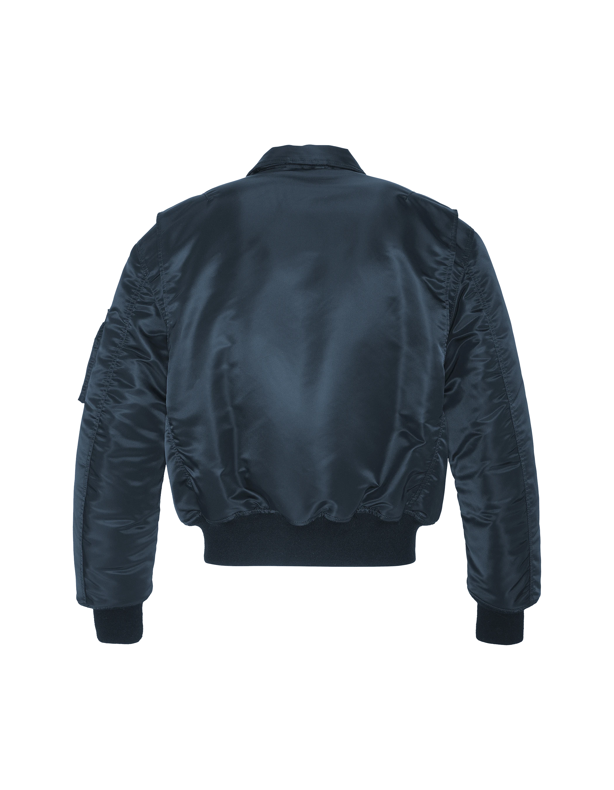 Bomber CWU 90's bleu marine en nylon recyclé, coupe oversize, grande taille-2