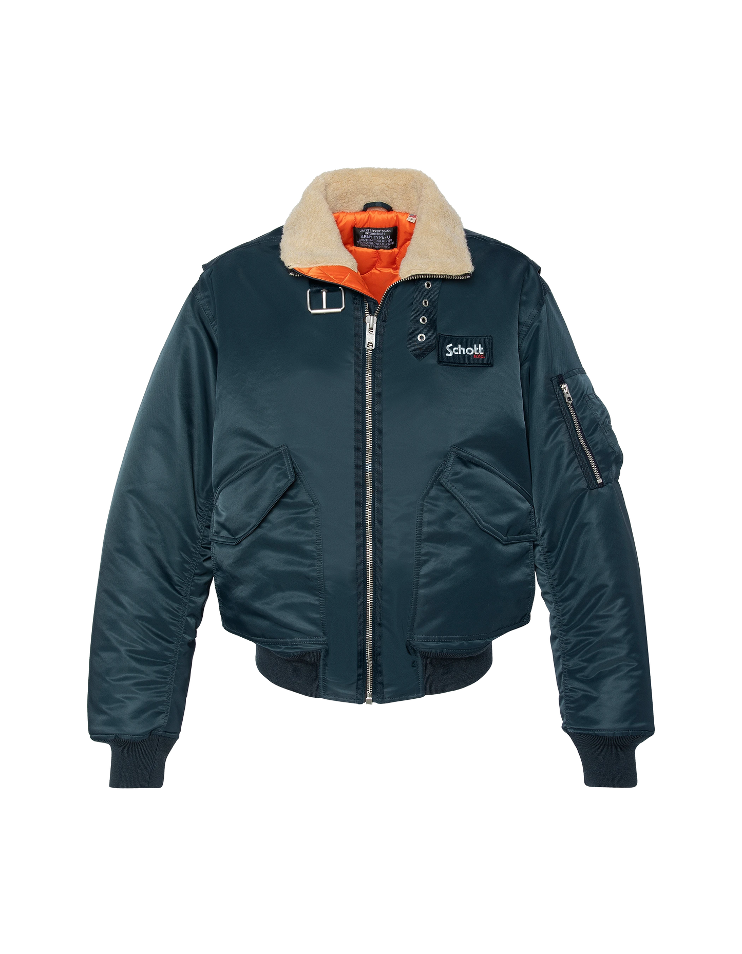 Dunkelblaue Pilotjacke