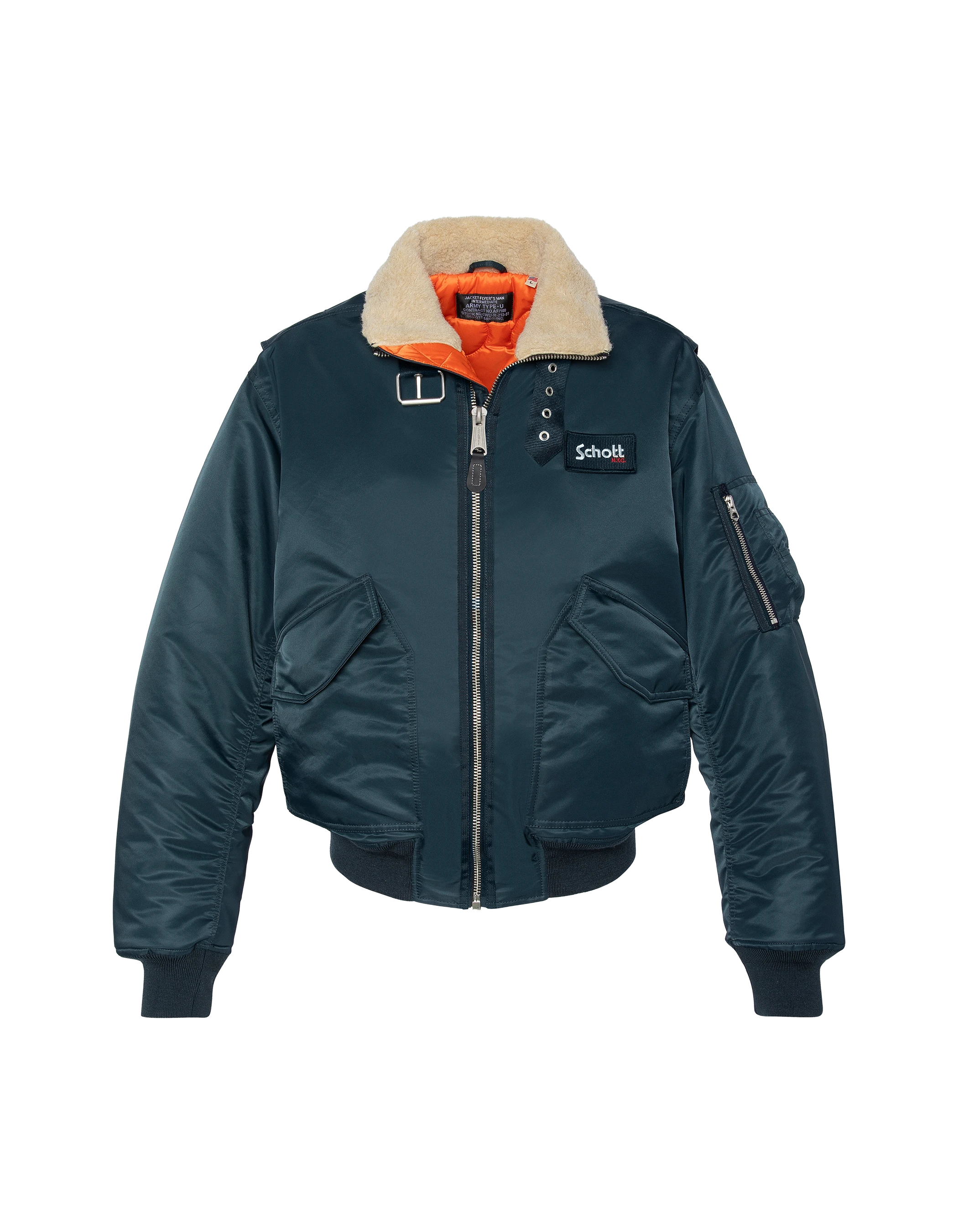 Navy blue pilot jacket - 210Airwingrs | Schott NYC®