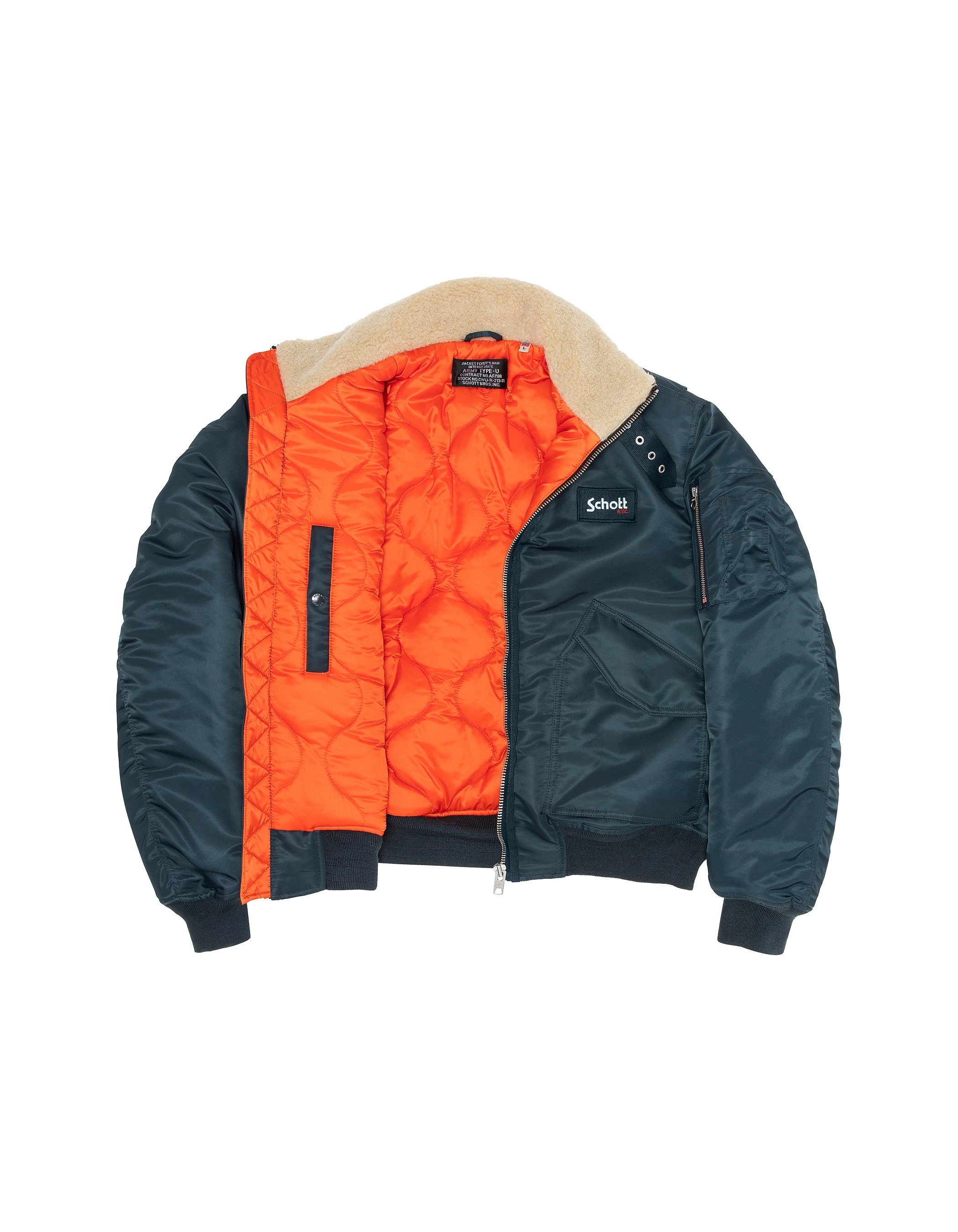 Dunkelblaue Pilotjacke-9