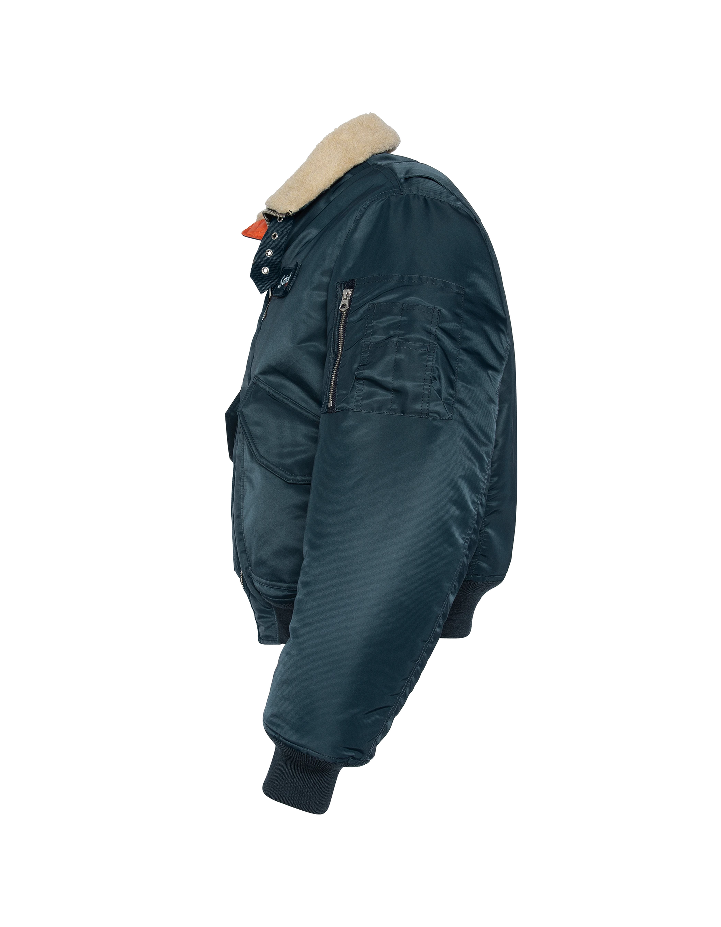 Navy blue pilot jacket