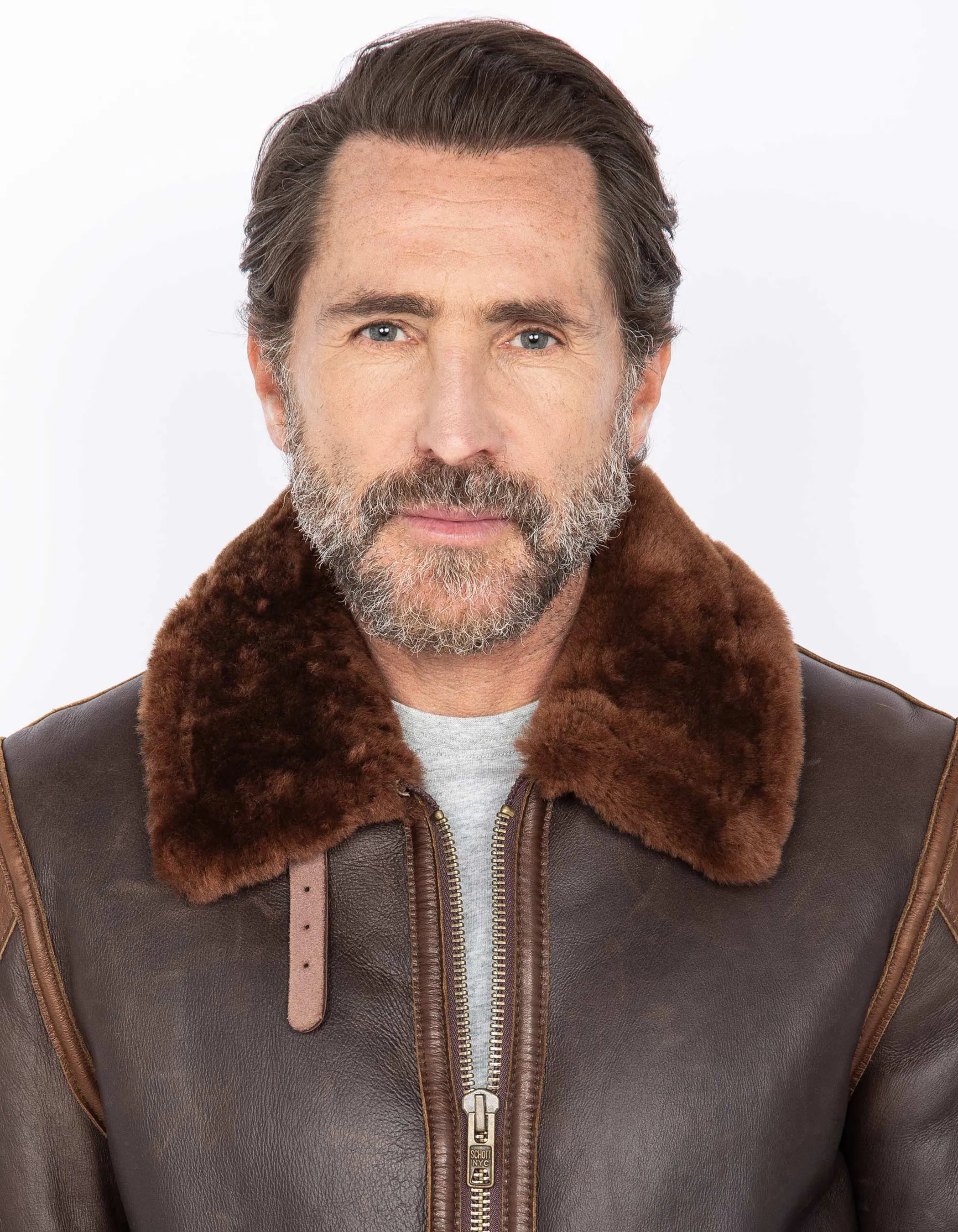 bomber jacket B-3 legendary USA, sheep leather-5