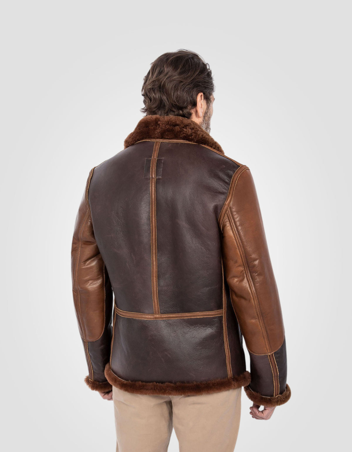 Blouson bombardier B-3 mythique USA, cuir de mouton-5