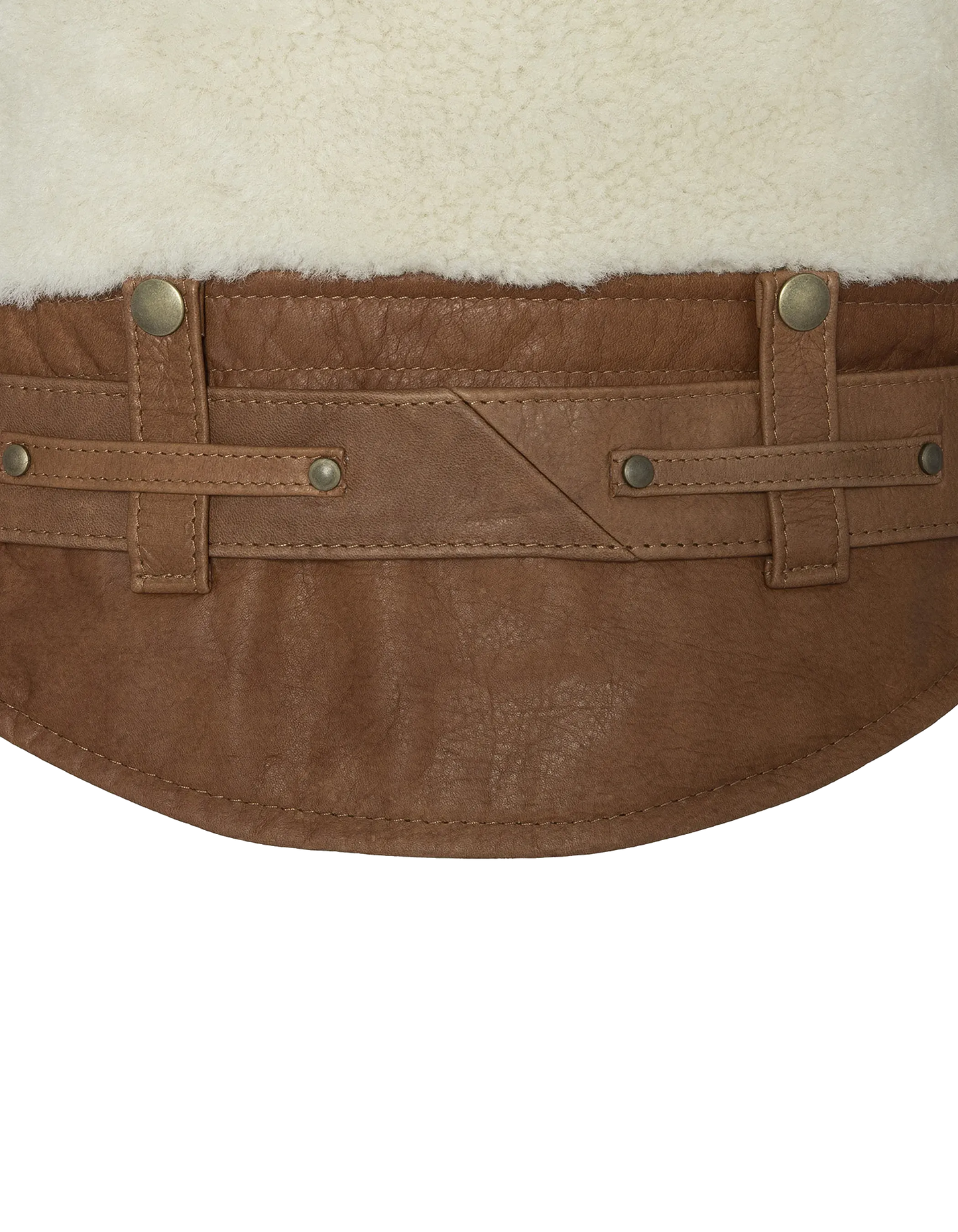 Chaqueta de piloto bimaterial Legendary USA, piel de oveja