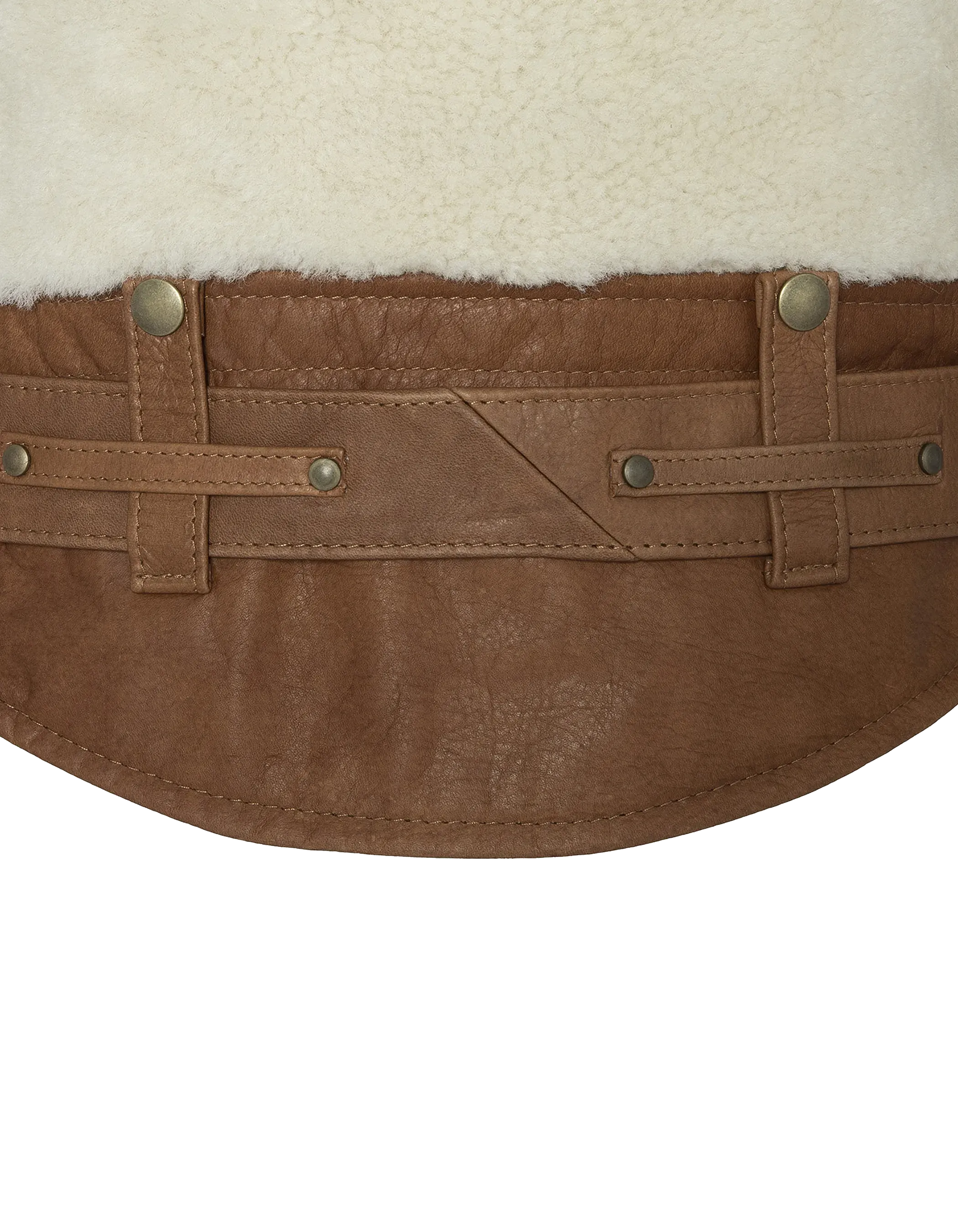 Chaqueta de piloto bimaterial Legendary USA, piel de oveja-7