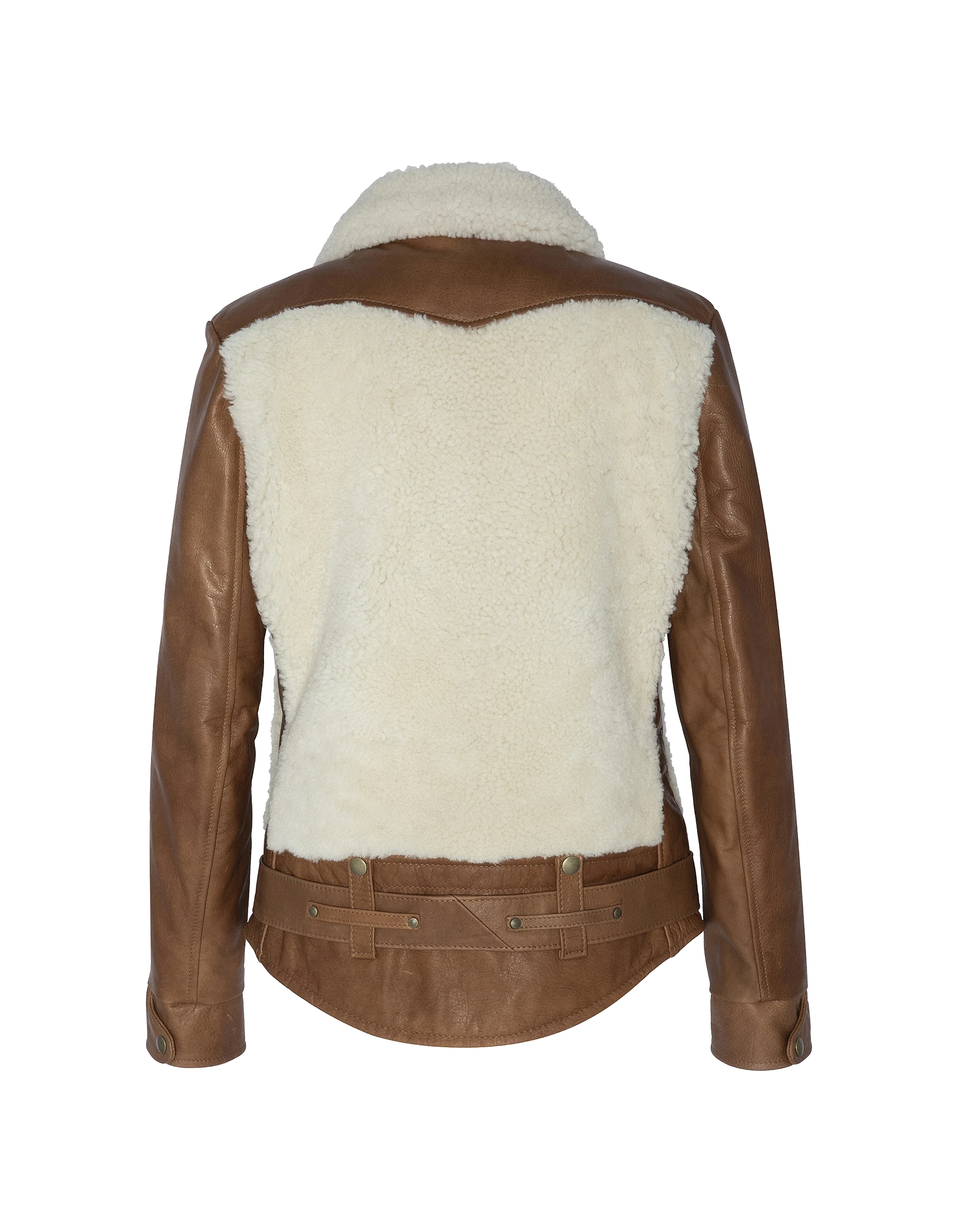 Chaqueta de piloto bimaterial Legendary USA, piel de oveja-8