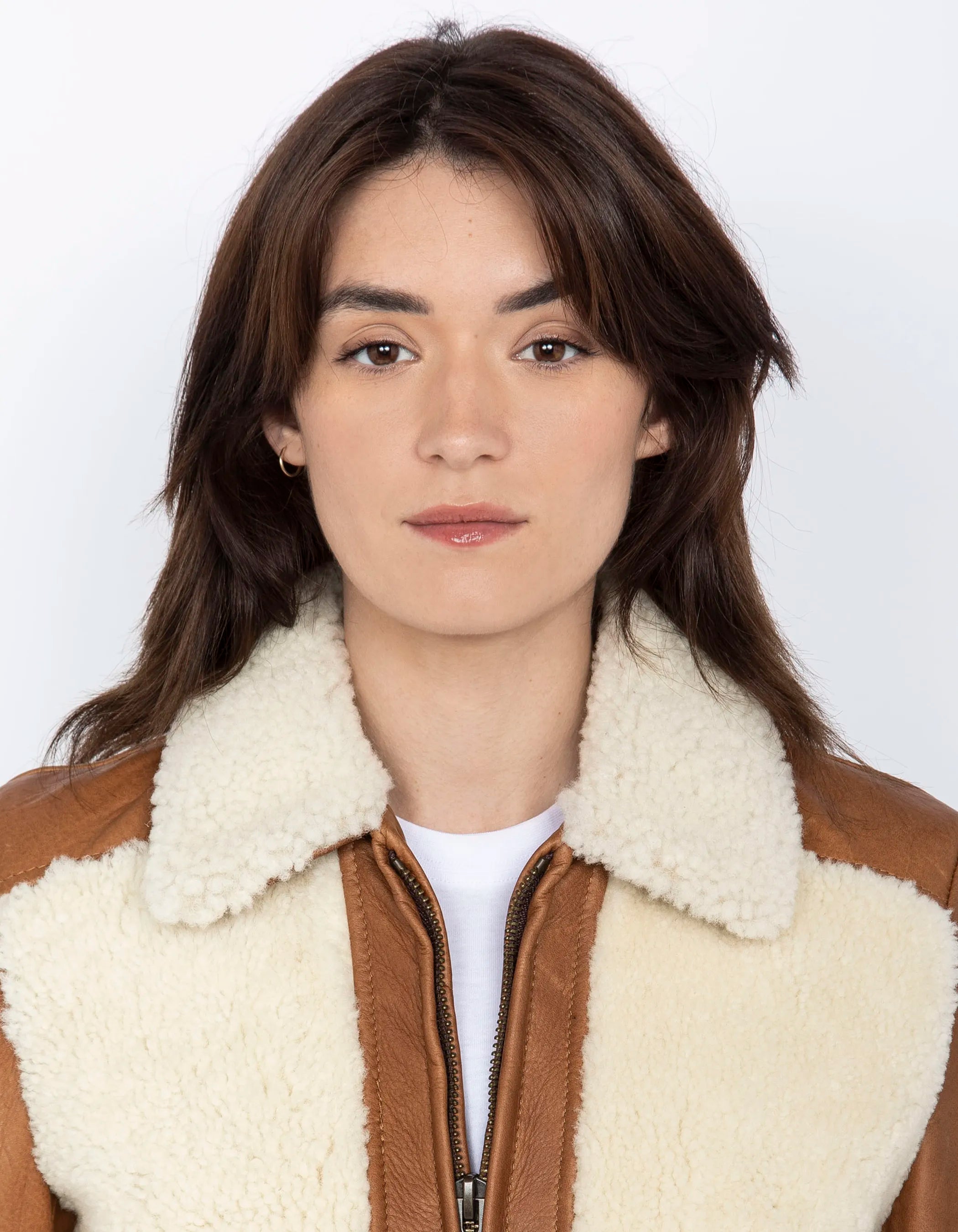 Chaqueta de piloto bimaterial Legendary USA, piel de oveja-5