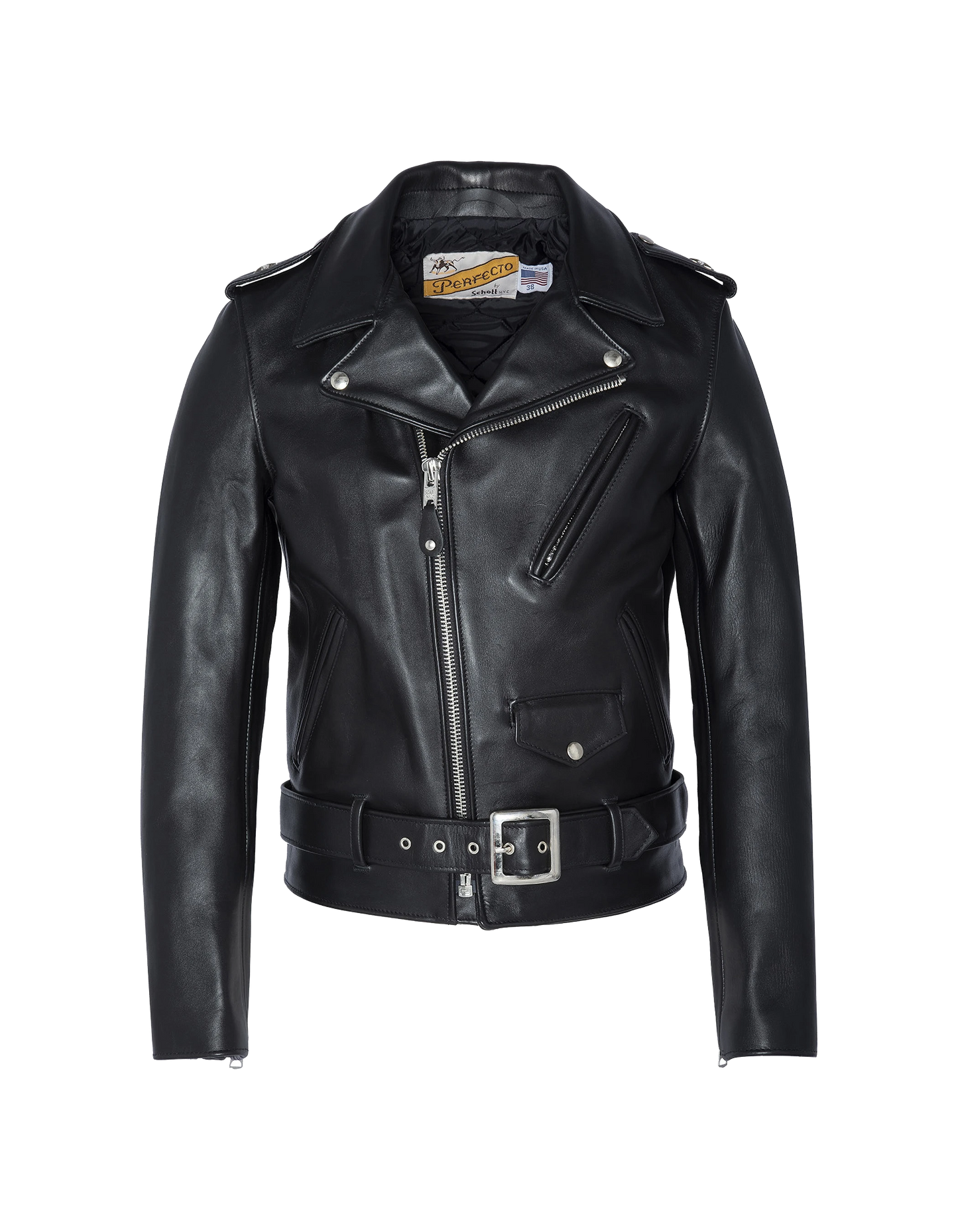 Perfecto® jacket lined in legendary USA wool, bull leather - 613S Perfecto® jacket lined in legendary USA wool, bull leather - 613S
