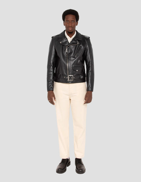 Iconic USA wool-lined Perfecto® jacket, bullhide leather - 613S