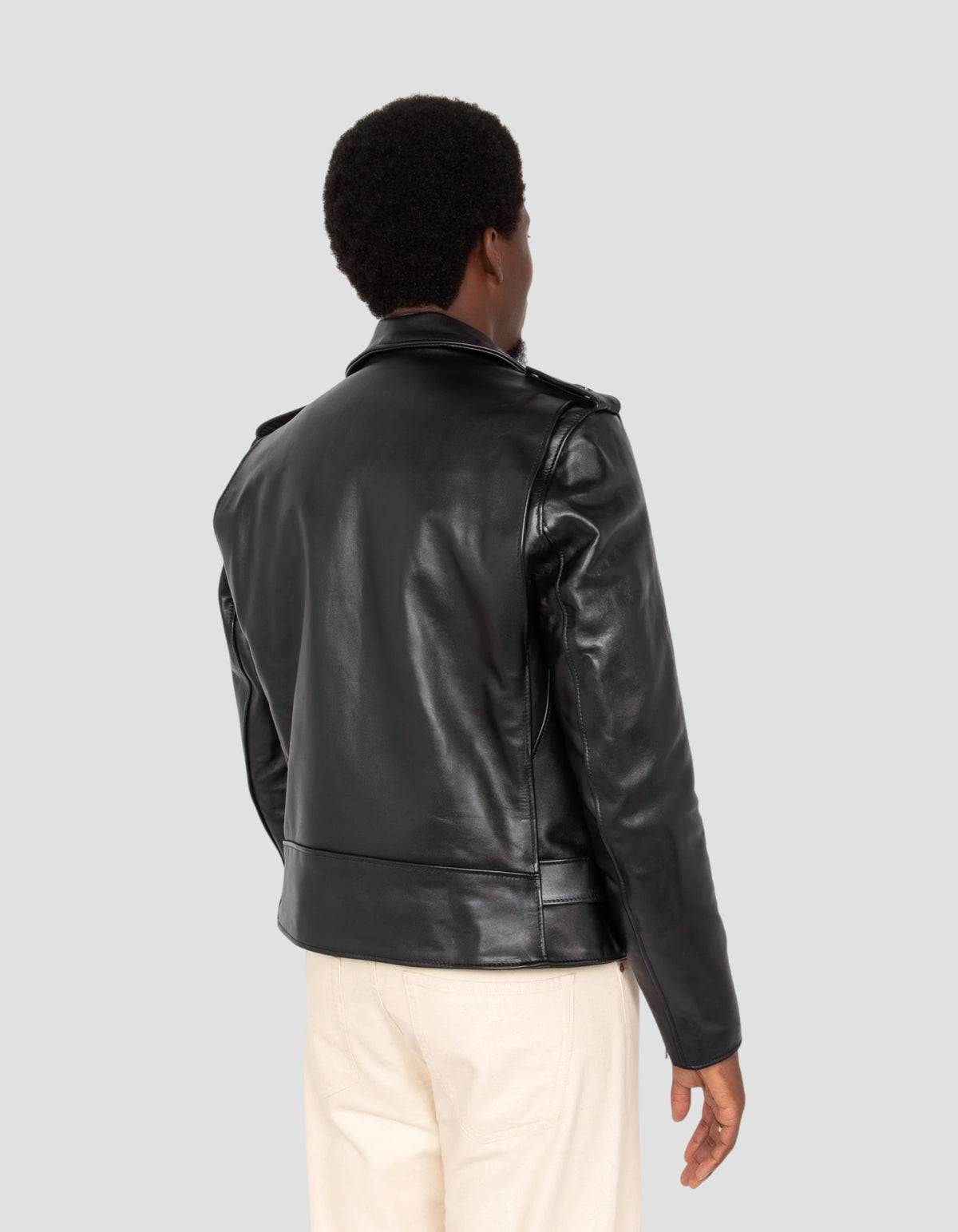Blouson Perfecto® doublé en laine mythique USA, cuir de taureau-6