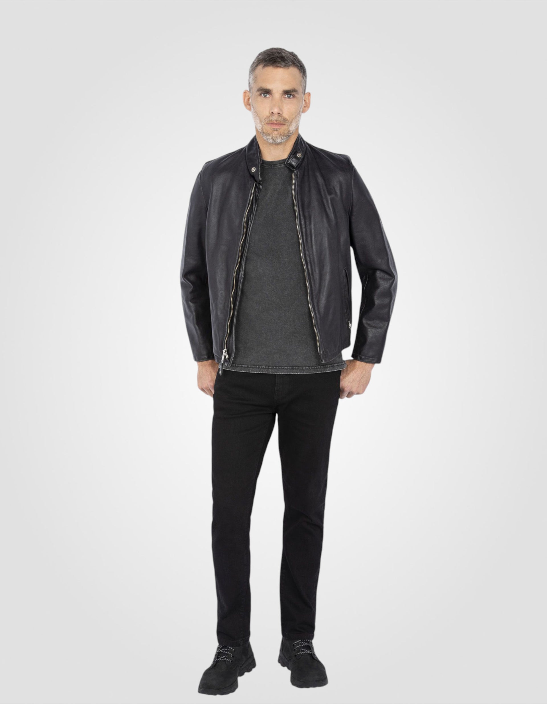 Buy Vintage café racer jacket mythical USA, cowhide leather Schott 