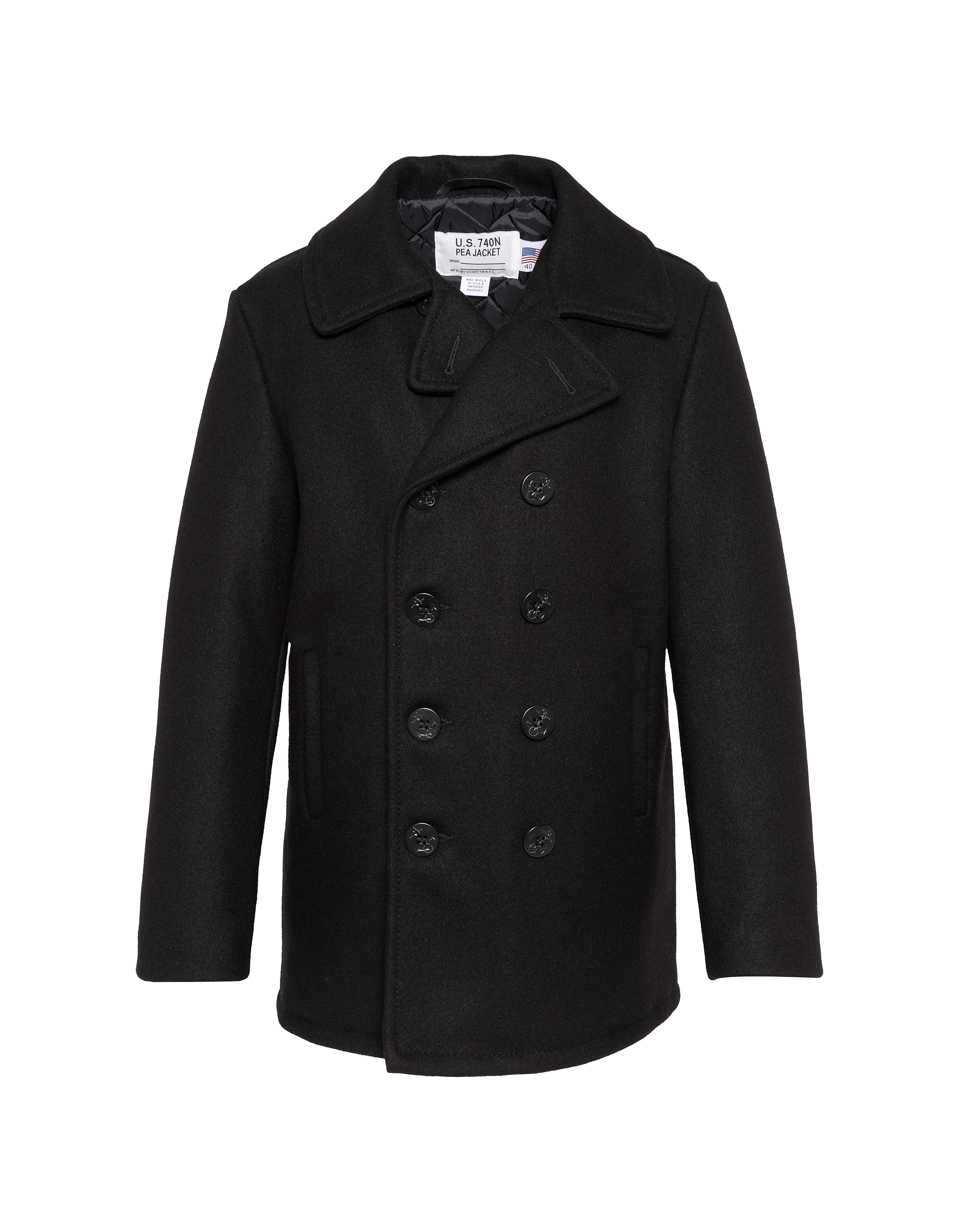 Caban nero in misto lana, leggendario USA-1
