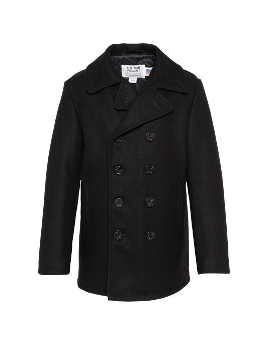 Caban nero in misto lana, leggendario USA