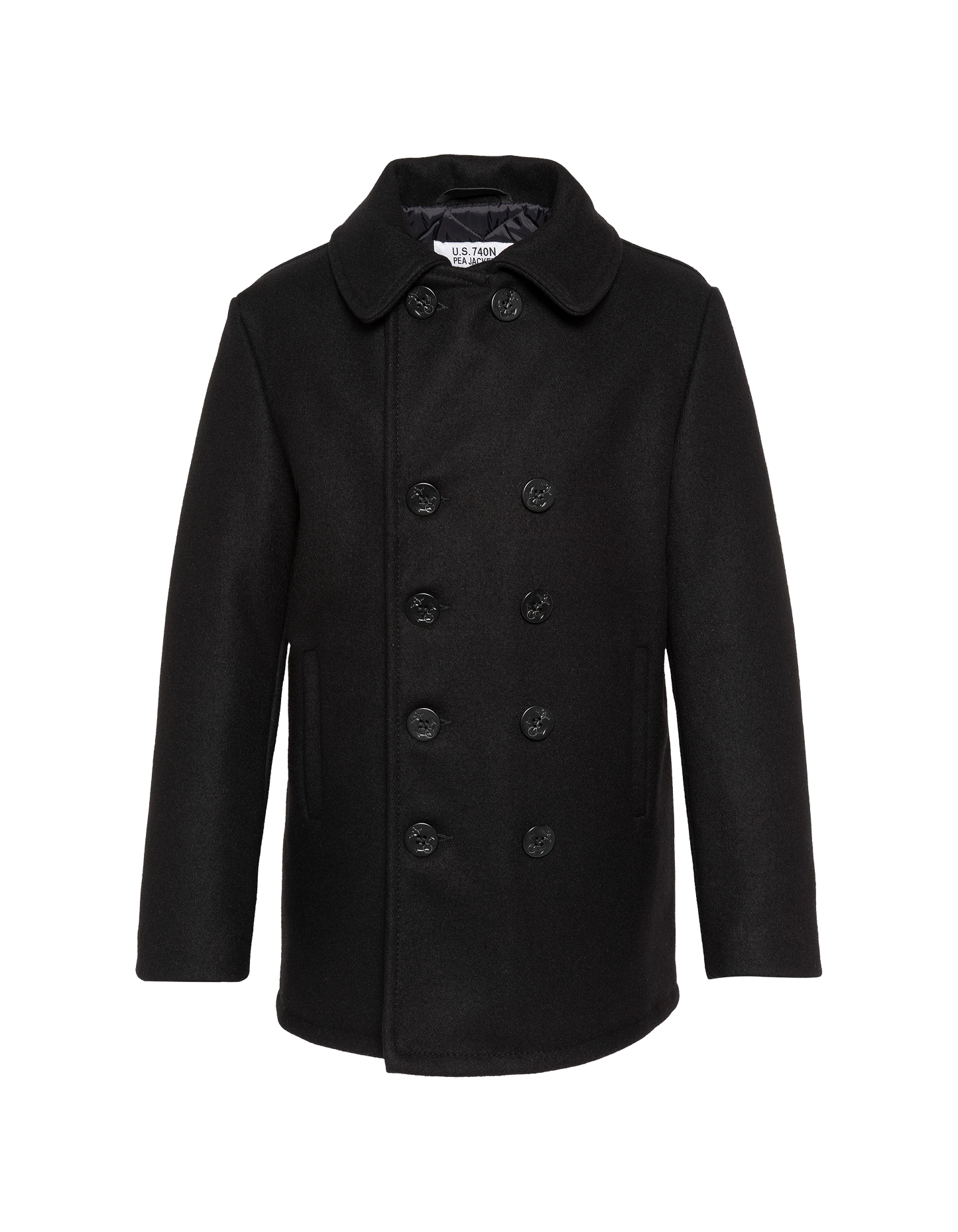 Caban nero in misto lana, leggendario USA