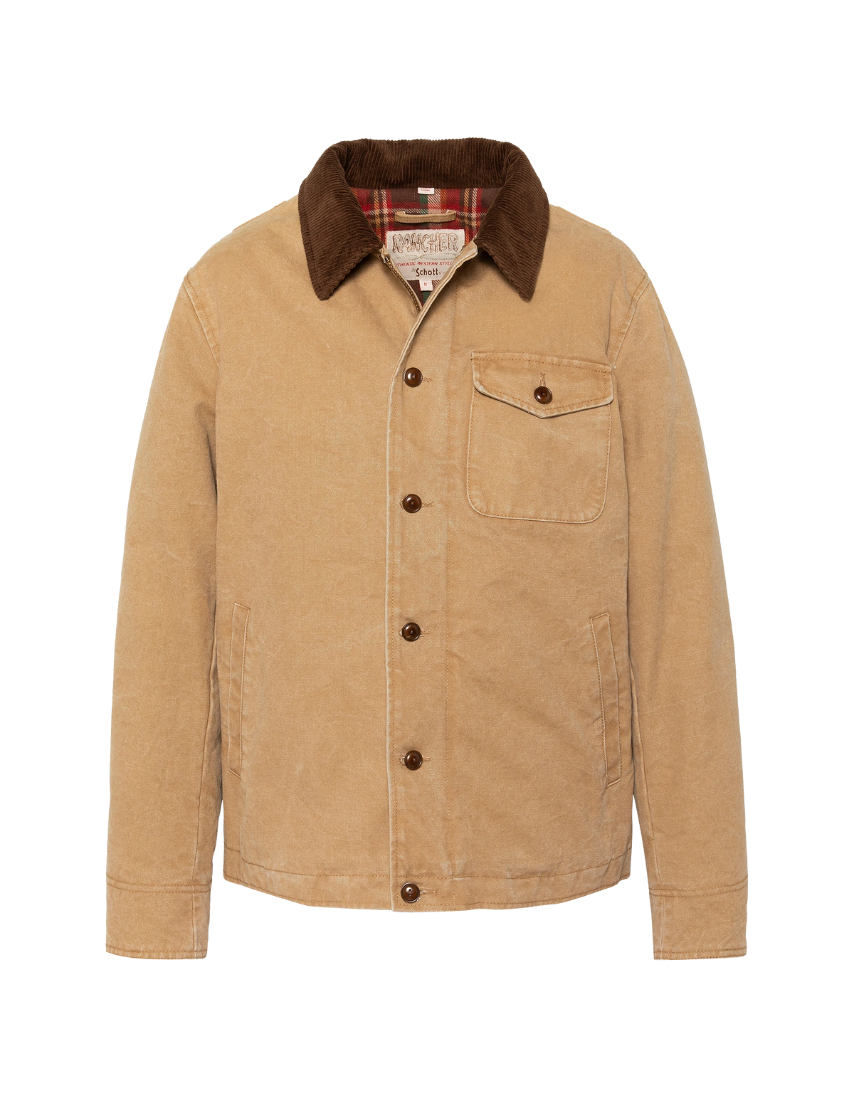 Chaqueta ranchera tabaco en lona de algodón, legendaria EE. UU.-2