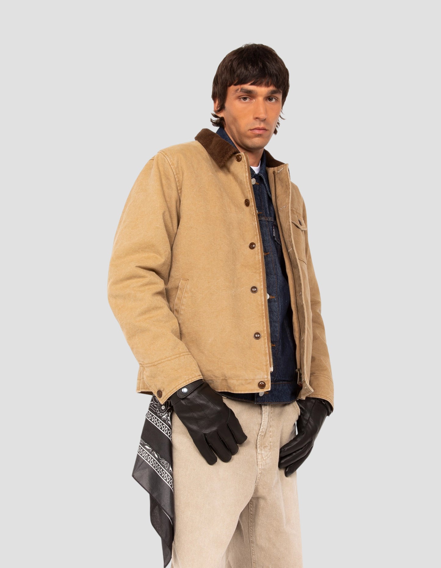 Chaqueta ranchera tabaco en lona de algodón, legendaria EE. UU.