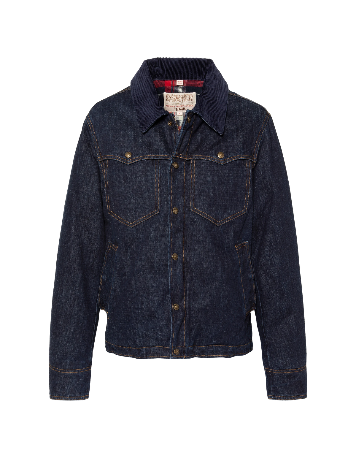 Chaqueta ranchera de algodón denim índigo, legendaria EE. UU.