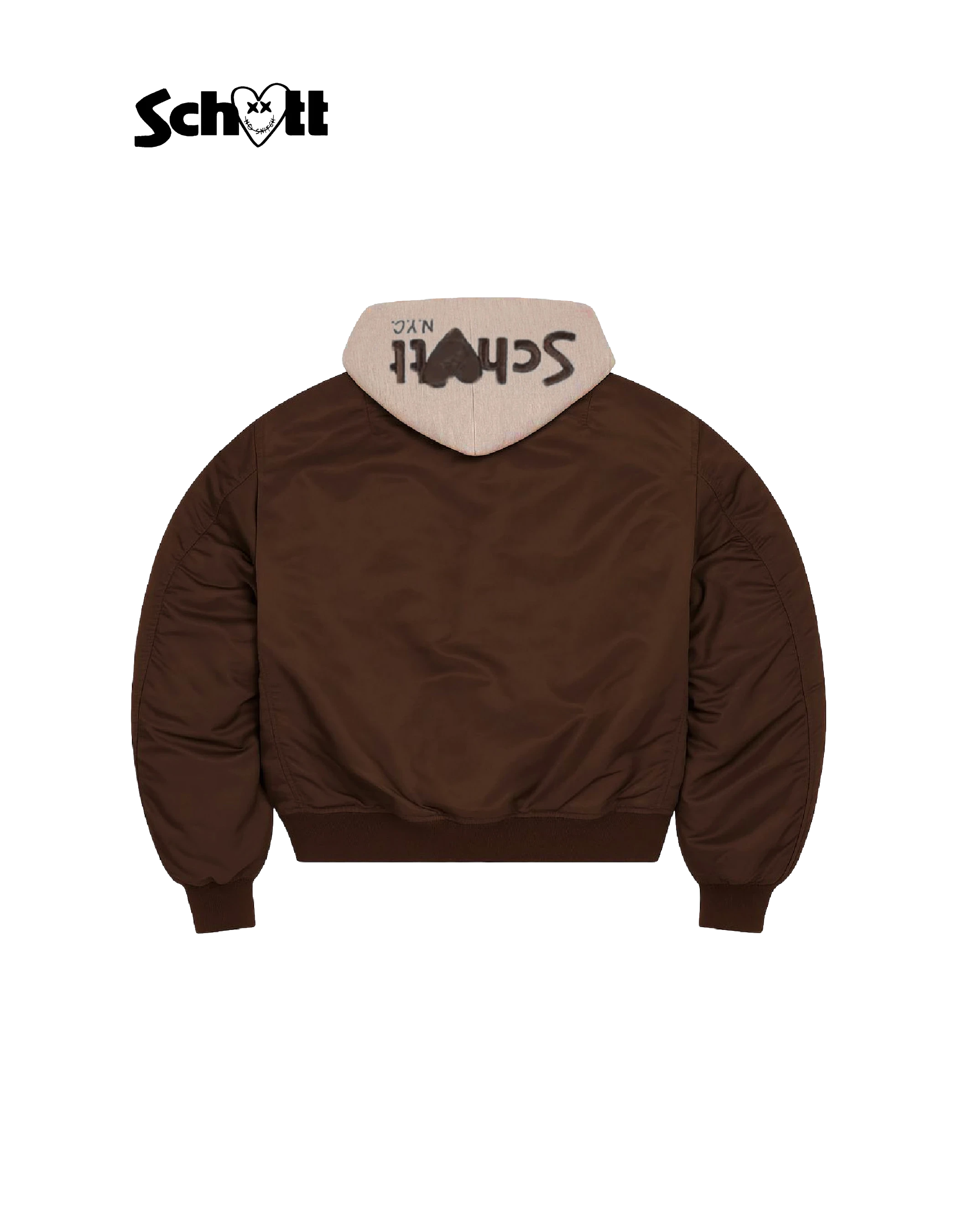 Espresso con zippato a bombardiere mista con Schott Nyc® x undici cappuccio di Parigi-2