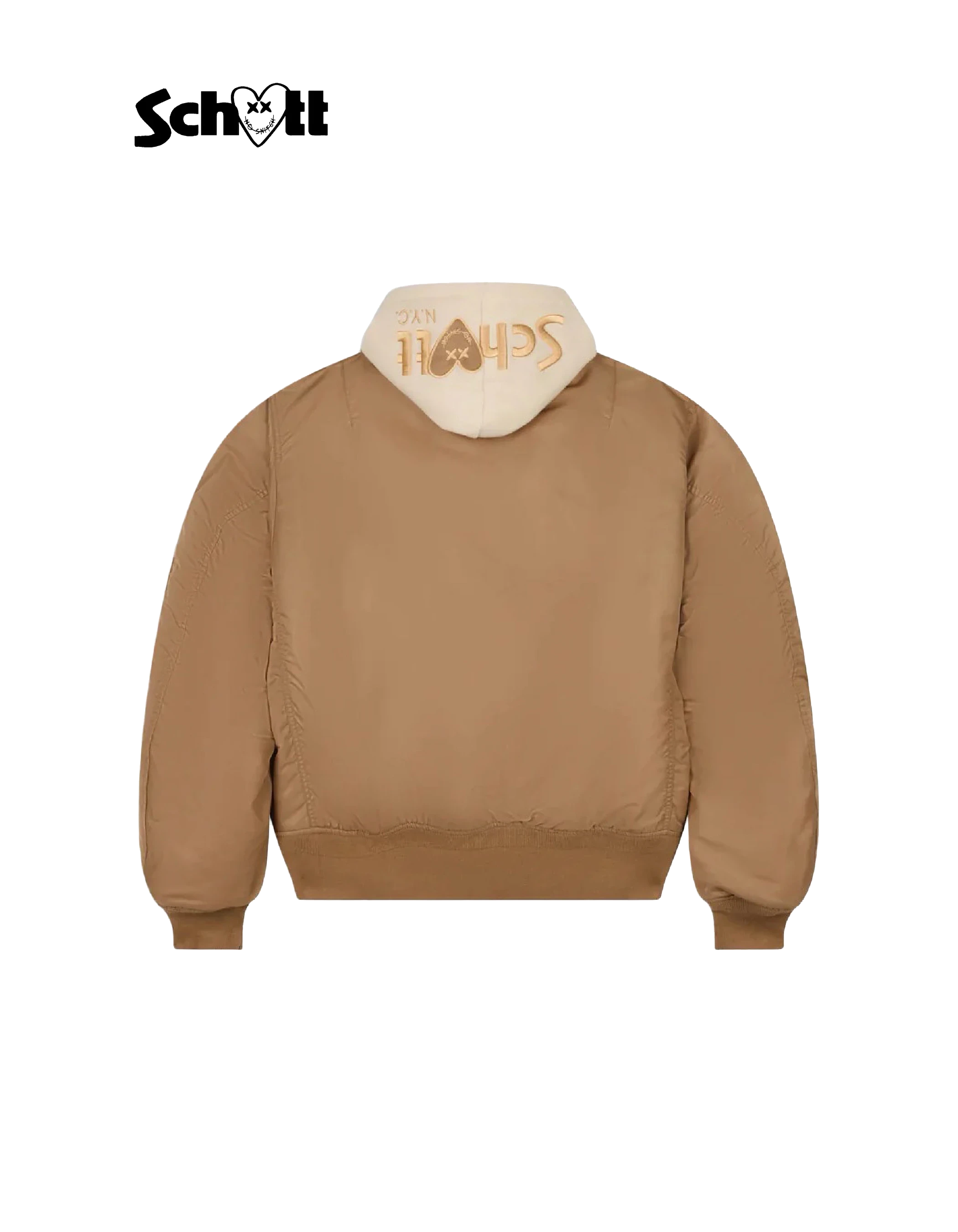 Schott NYC® X Eleven Paris gemischter Beige gemischter Bomber-2