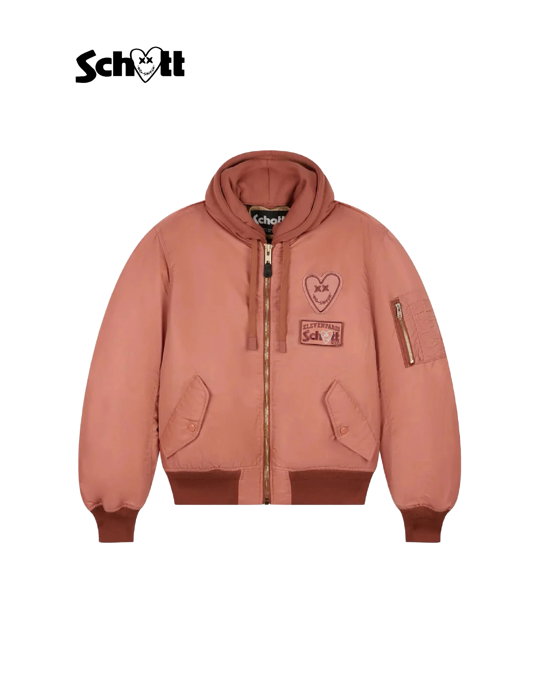 SCHOTT NYC® X Eleven Paris Bomber misto rosa misto-1
