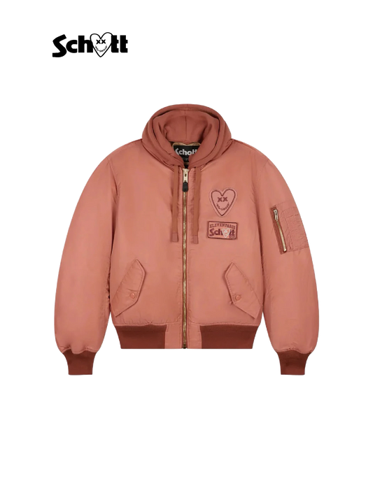 Schott NYC® X Eleven Paris gemischter rosa gemischter Bomber