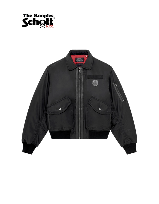 Männerschwarzer Pilot Schott NYC® X the Kooples