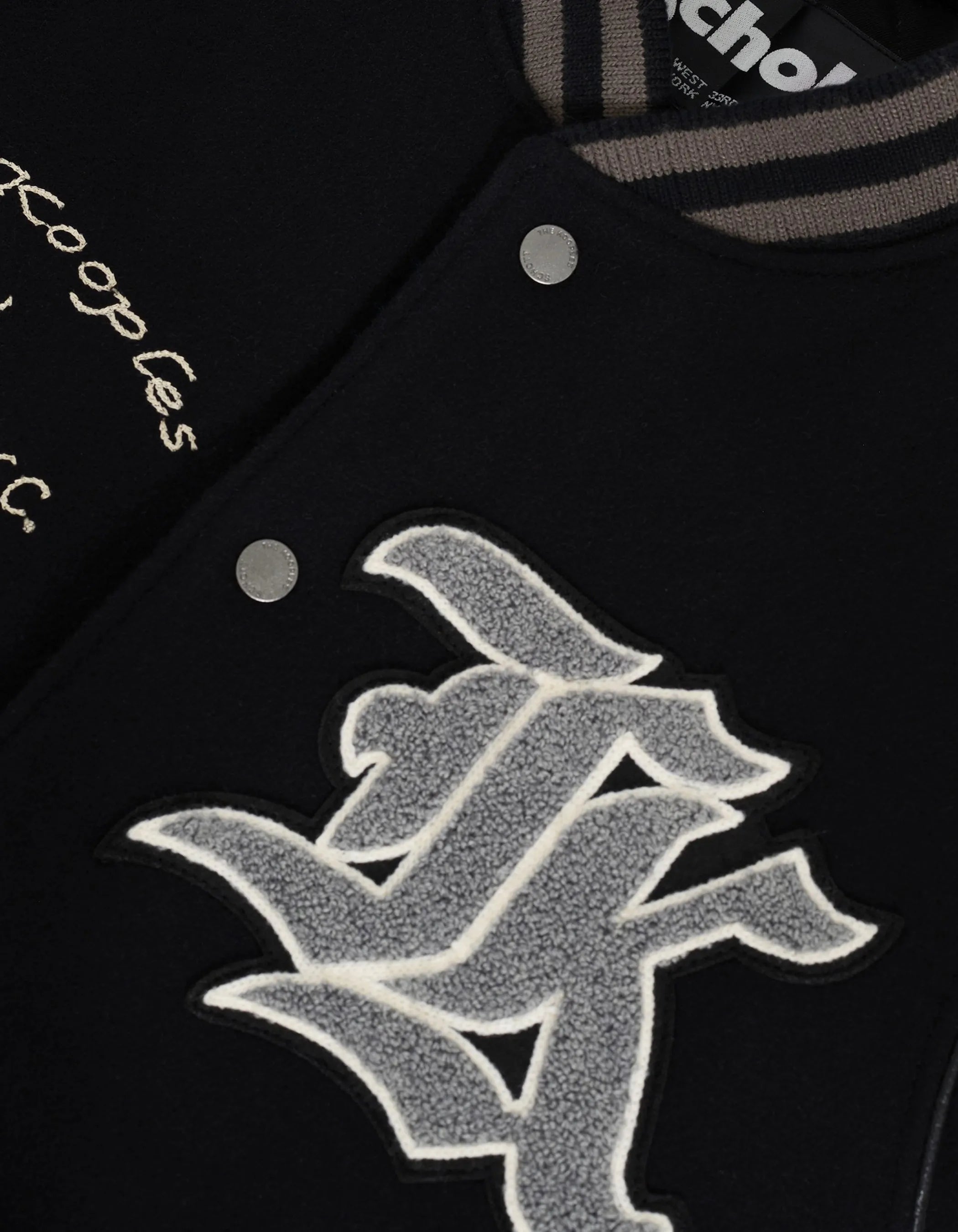 Schwarze Lederfrau Schott NYC® X the Kooples-3