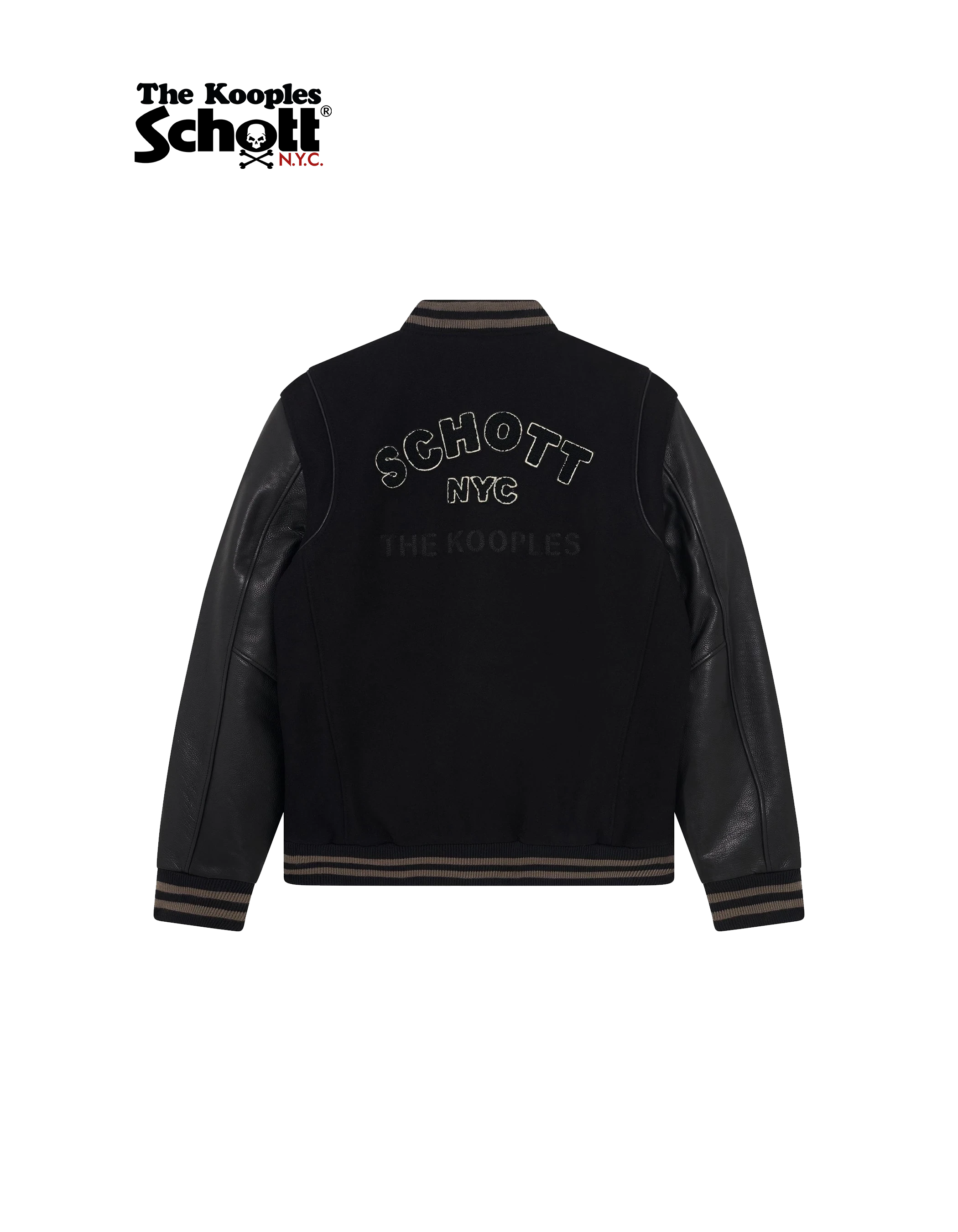 Schwarze Lederfrau Schott NYC® X the Kooples-2