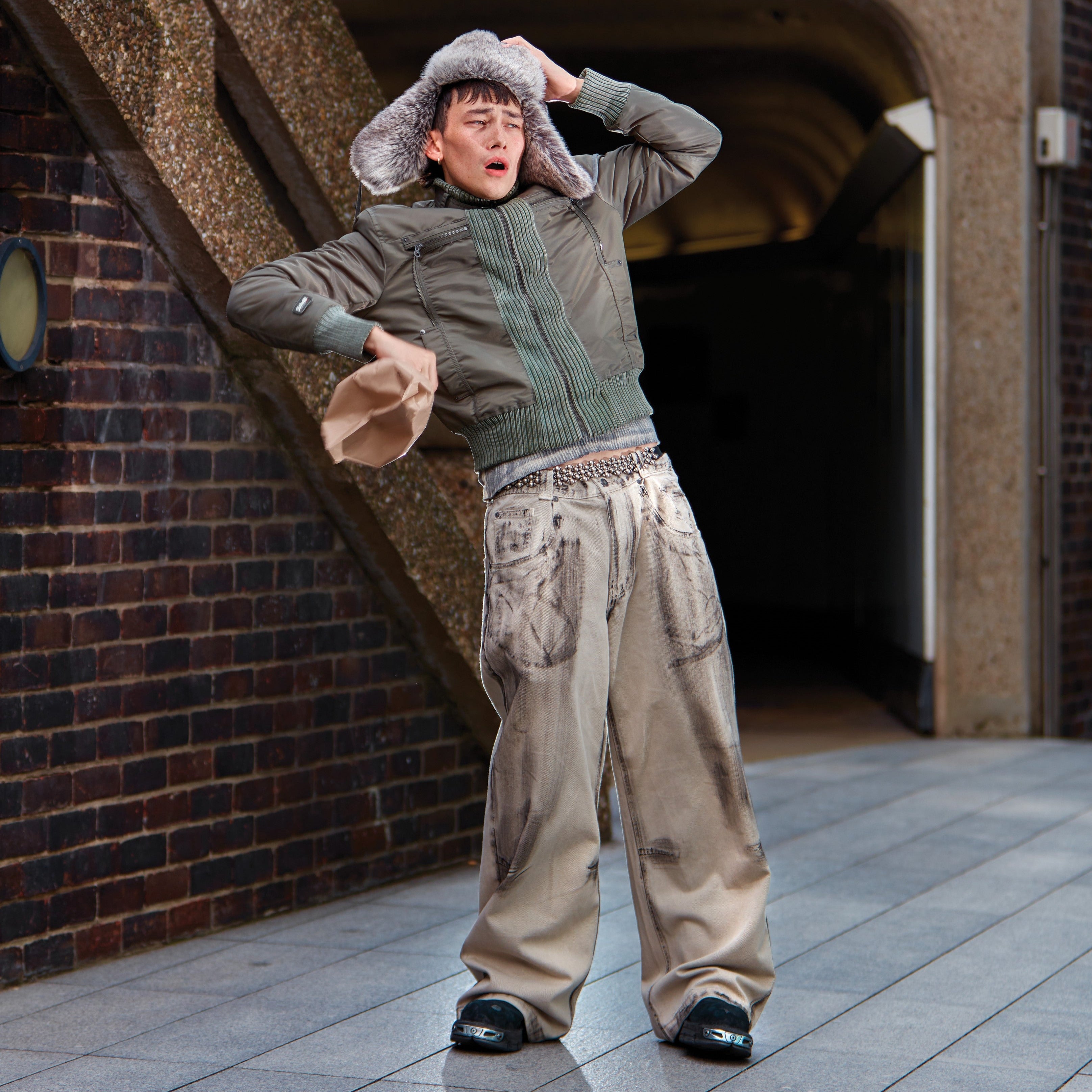 jaded london × schott Brown Jet Jacket Shop Brown Jet Jacket | Jaded London | Clothing