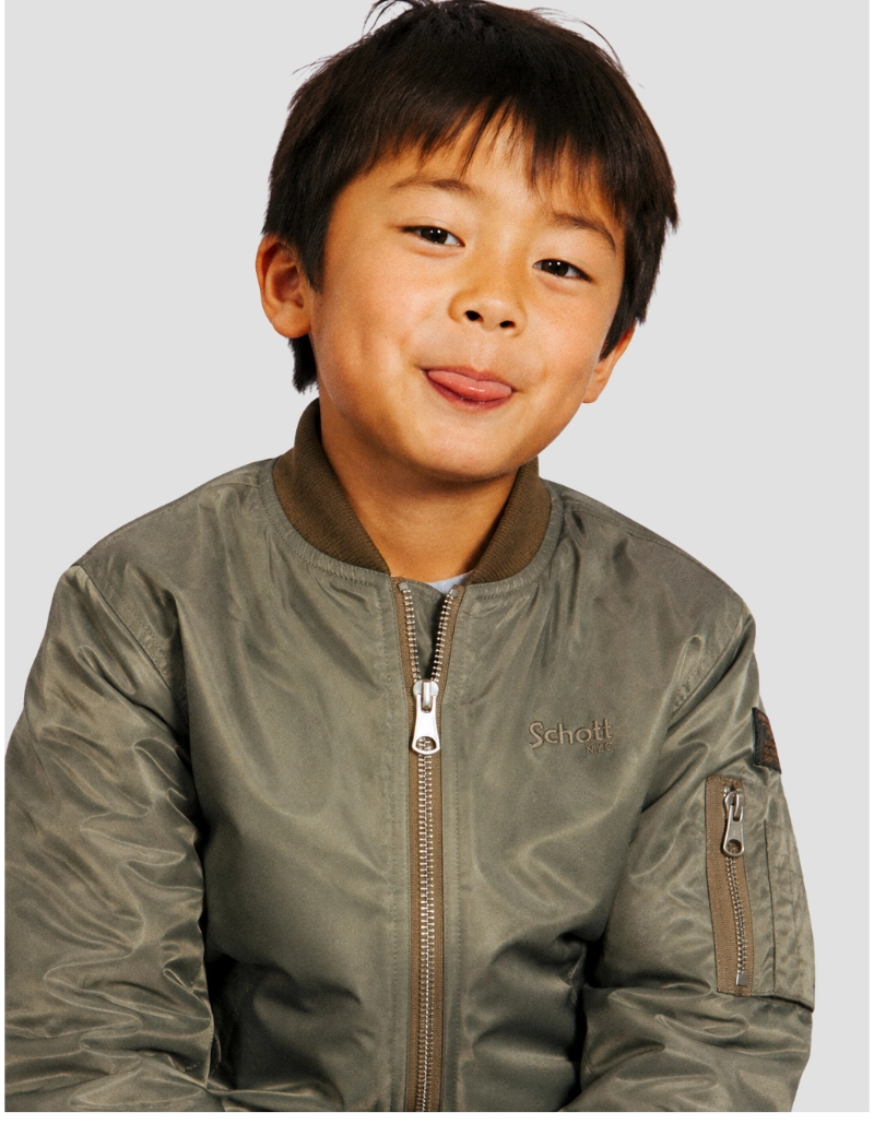 Bomber MA-1 enfant kaki-1