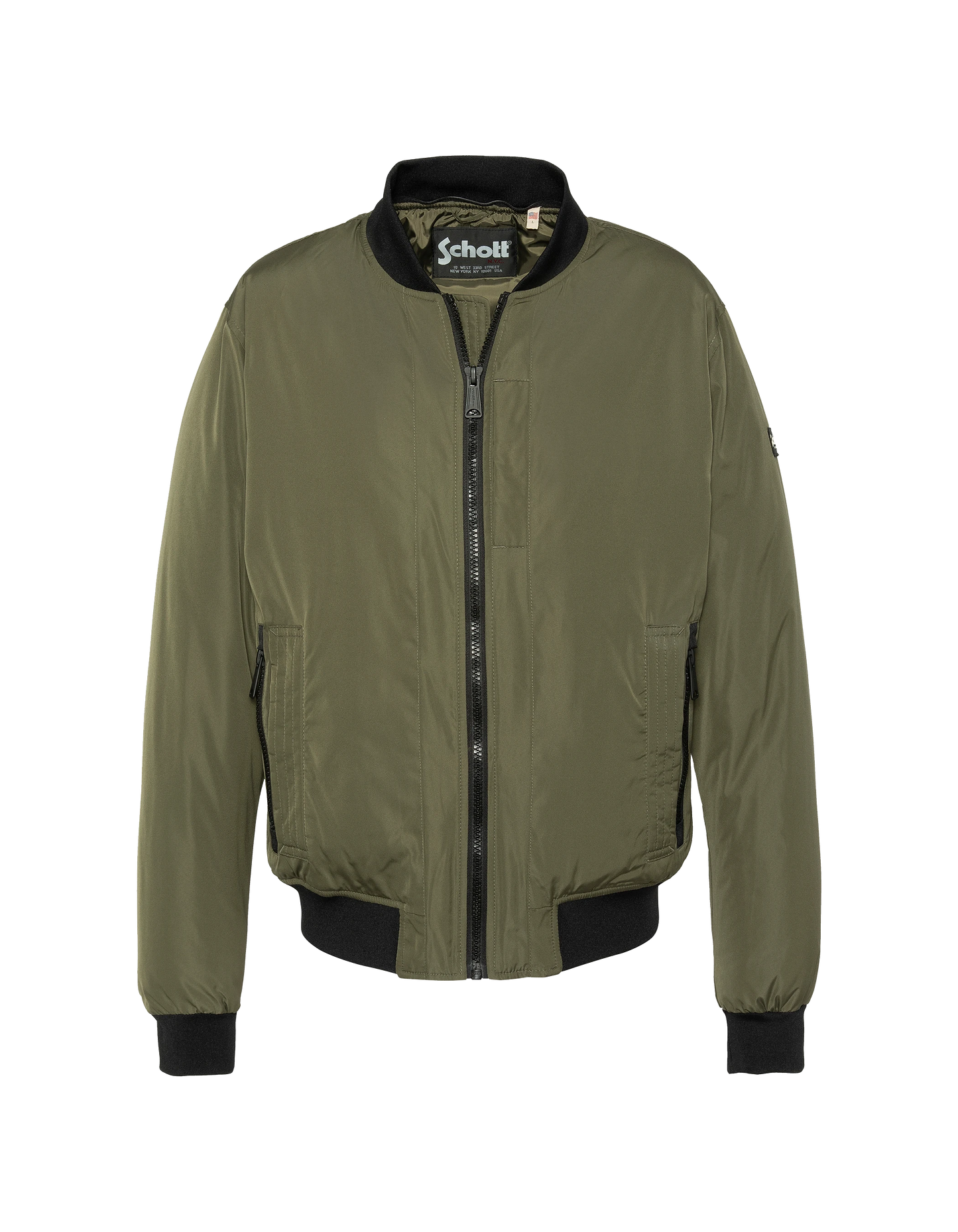 Blouson kaki à capuche avec plastron amovible