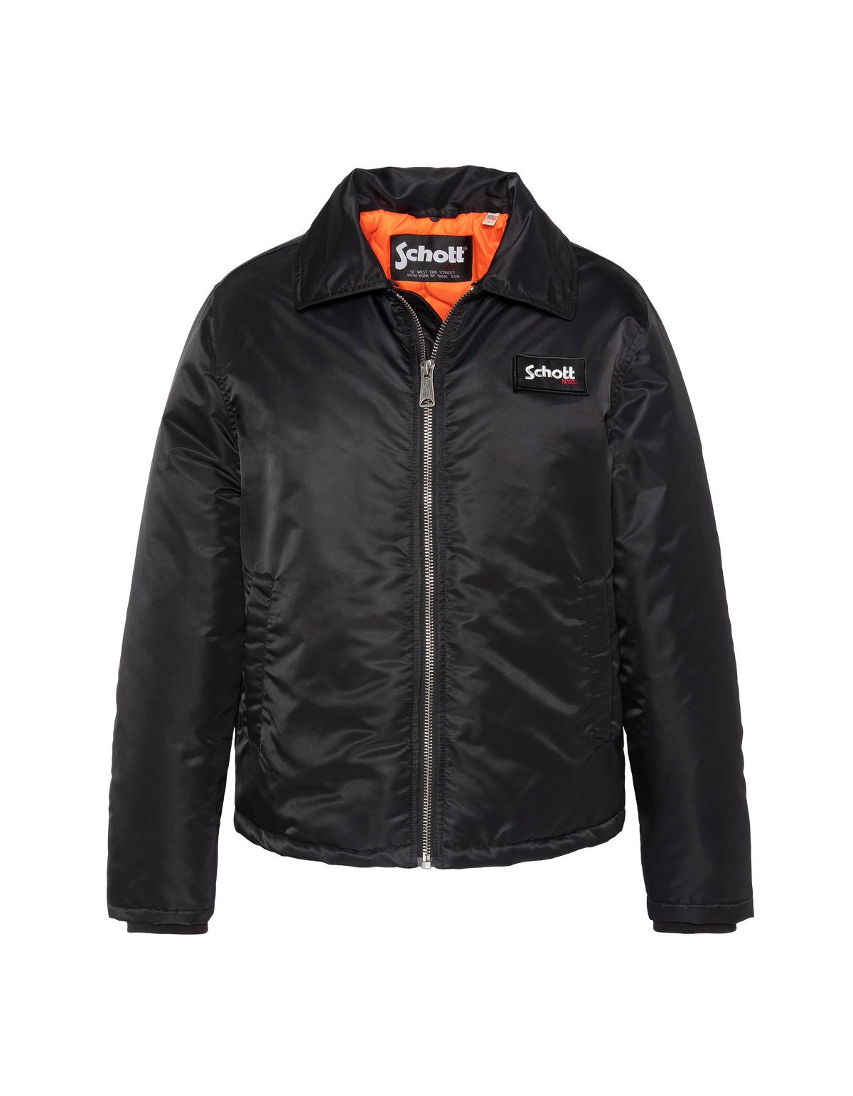 Blouson security noir à col amovible