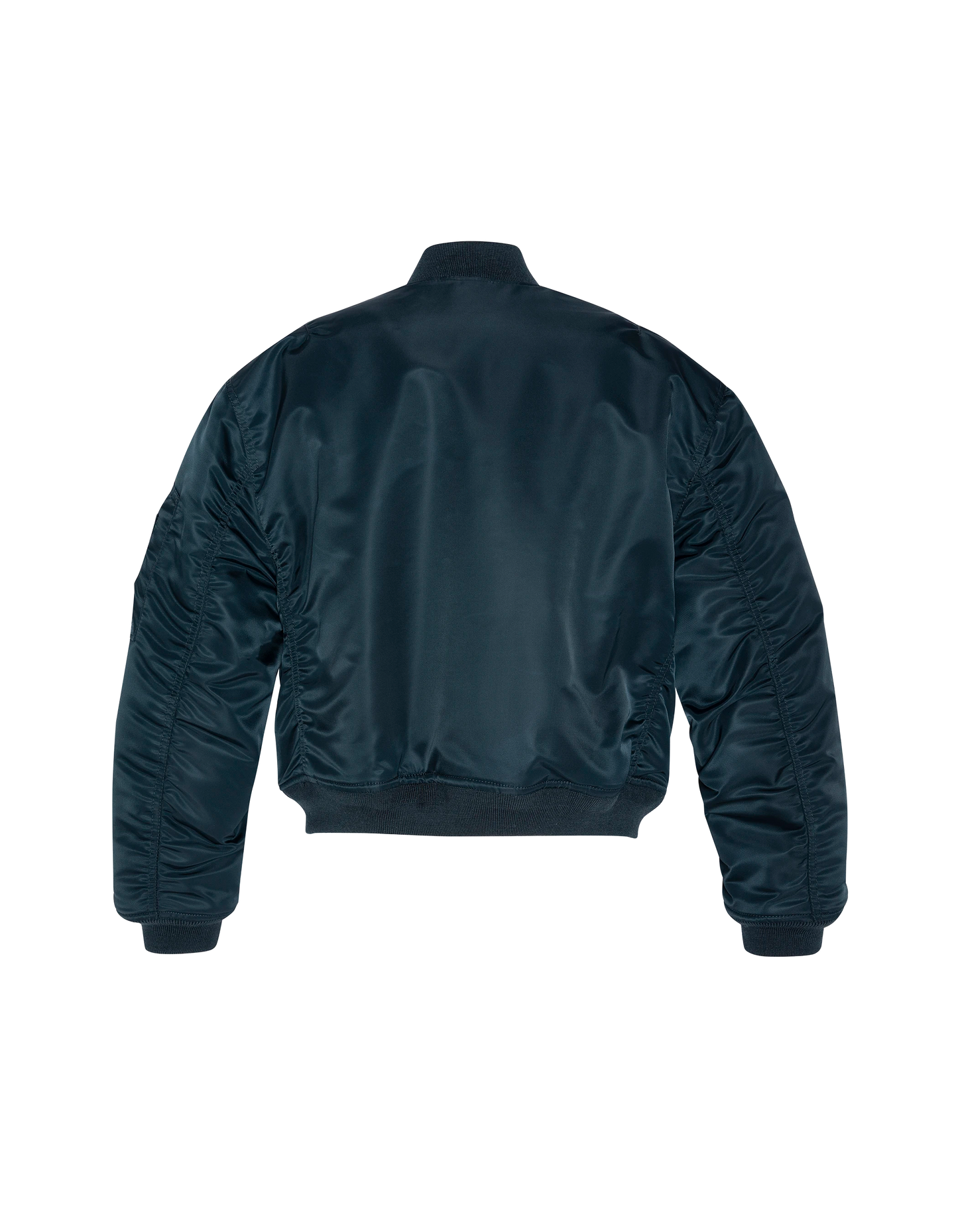 Bomber MA-1 90's bleu marine en nylon recyclé, coupe courte et confort