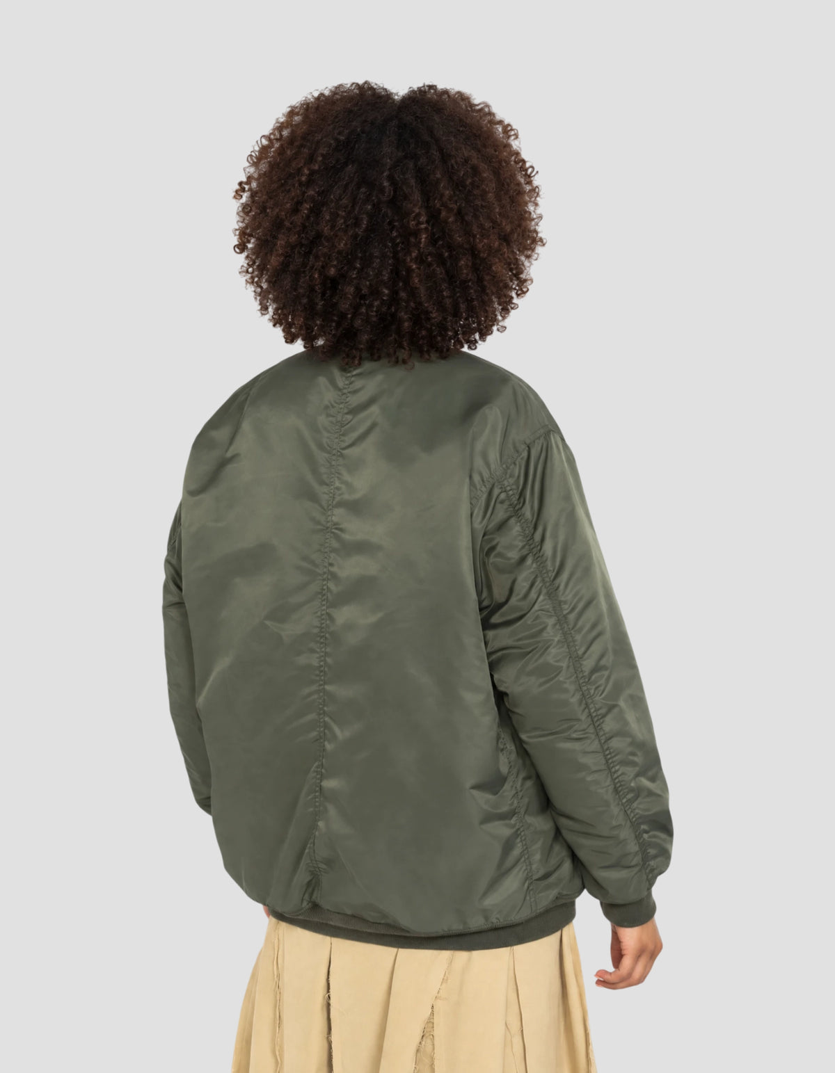 Bomber type MA-1 vert long, coupe oversize-6